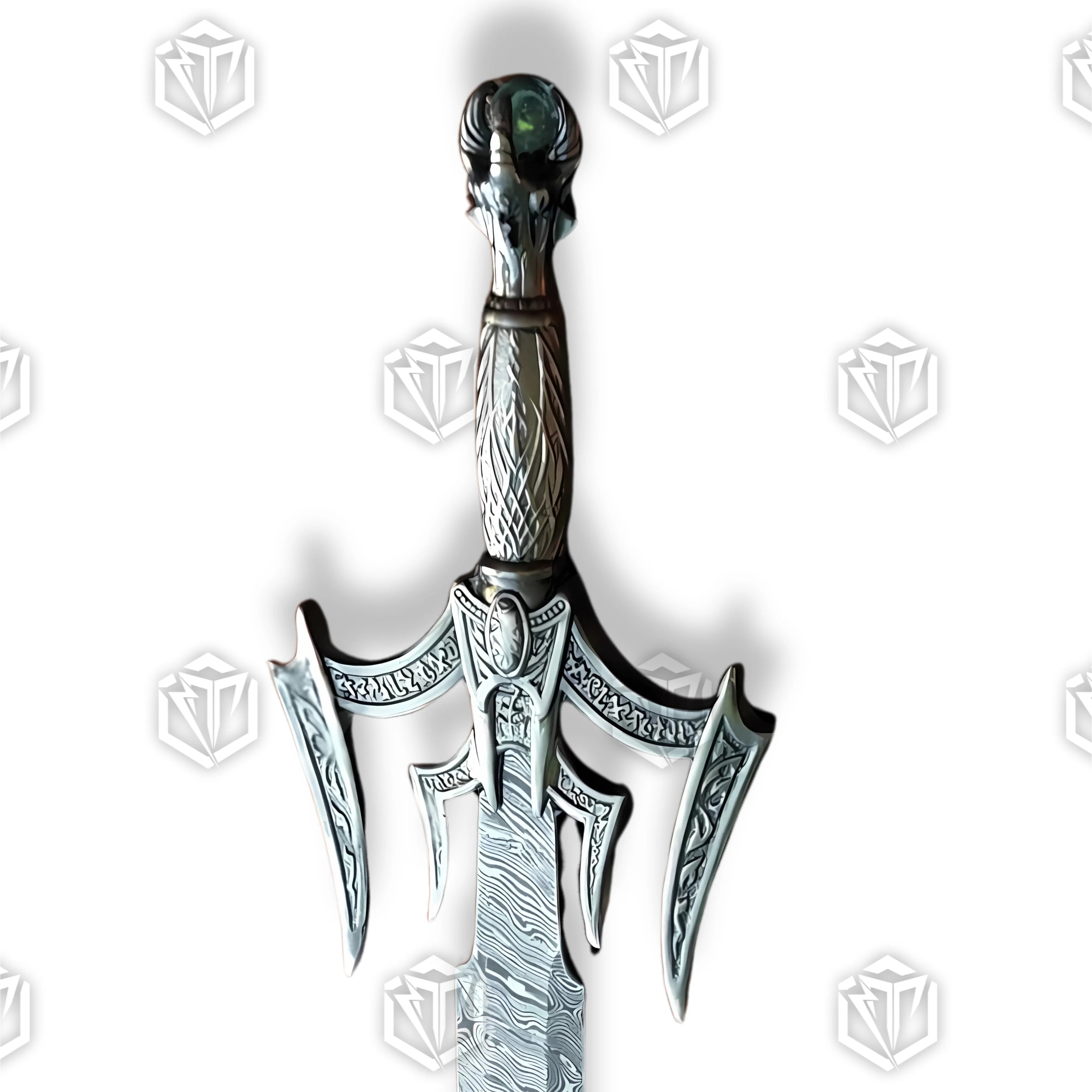 Premium Kit Rae Luciendar Damascus Sword of Light Replica with Damascus blade.