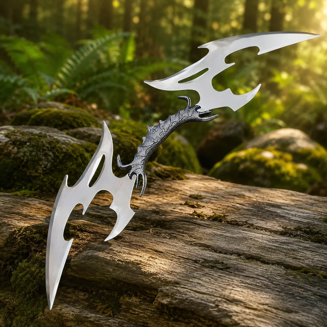 Klingon Valdris Blade prop replica held in gloved hand – Star Trek cosplay display prop
