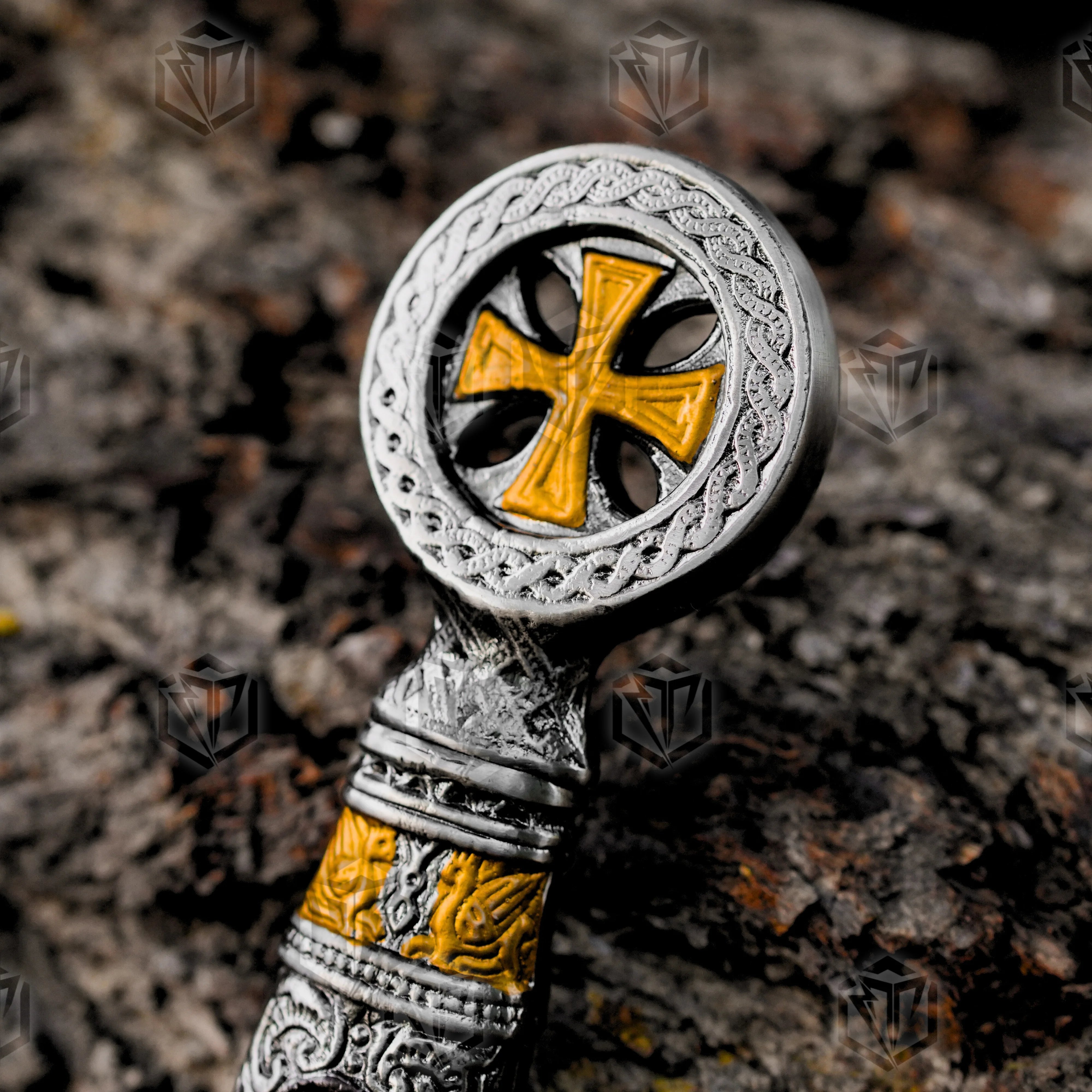 Premium Knights Templar Stainless Steel Premium Sword Replica with stainless steel blade