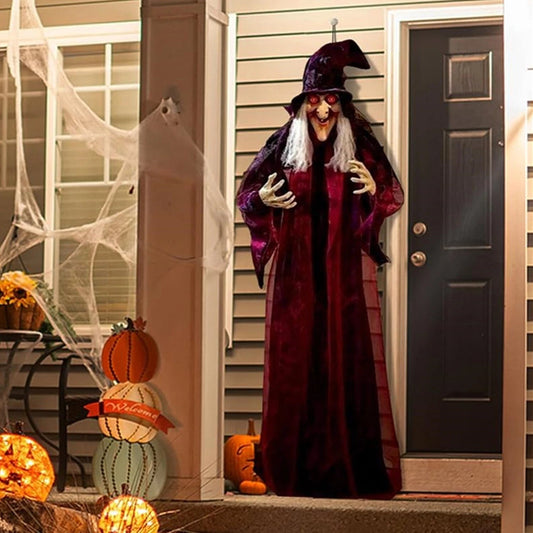 Life Size Halloween Hanging Witch Dimensions 71 Inches Tall 26 Inches Wide