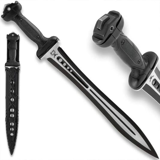 M48 tactical gladius replica with 19-inch stainless blade and Vortec sheath for reenactment