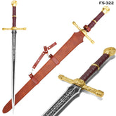 Stainless steel Lordsworn's Straight Sword inspired by Elden Ring