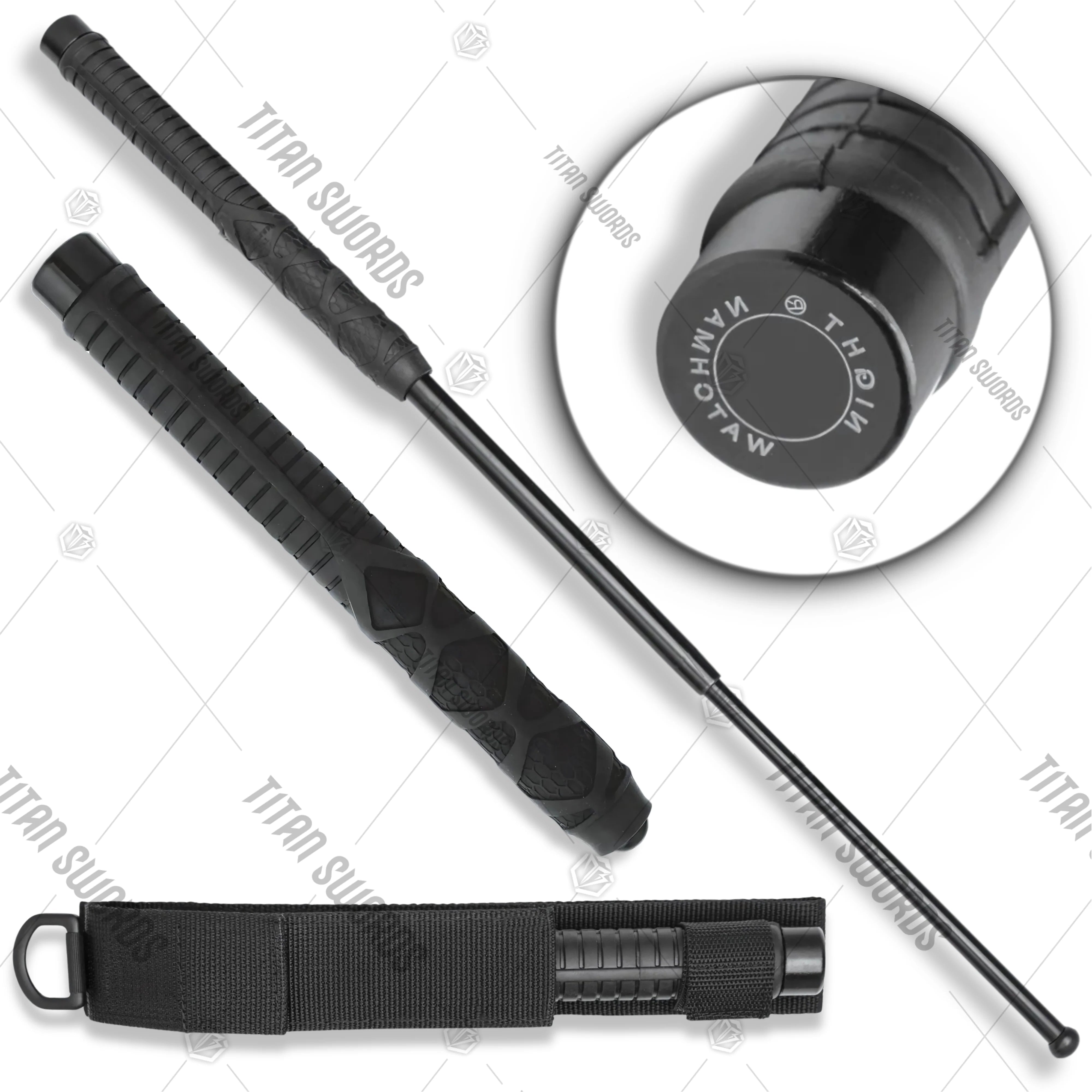 Premium Night Watchman 26-Inch Impact Baton with steel.