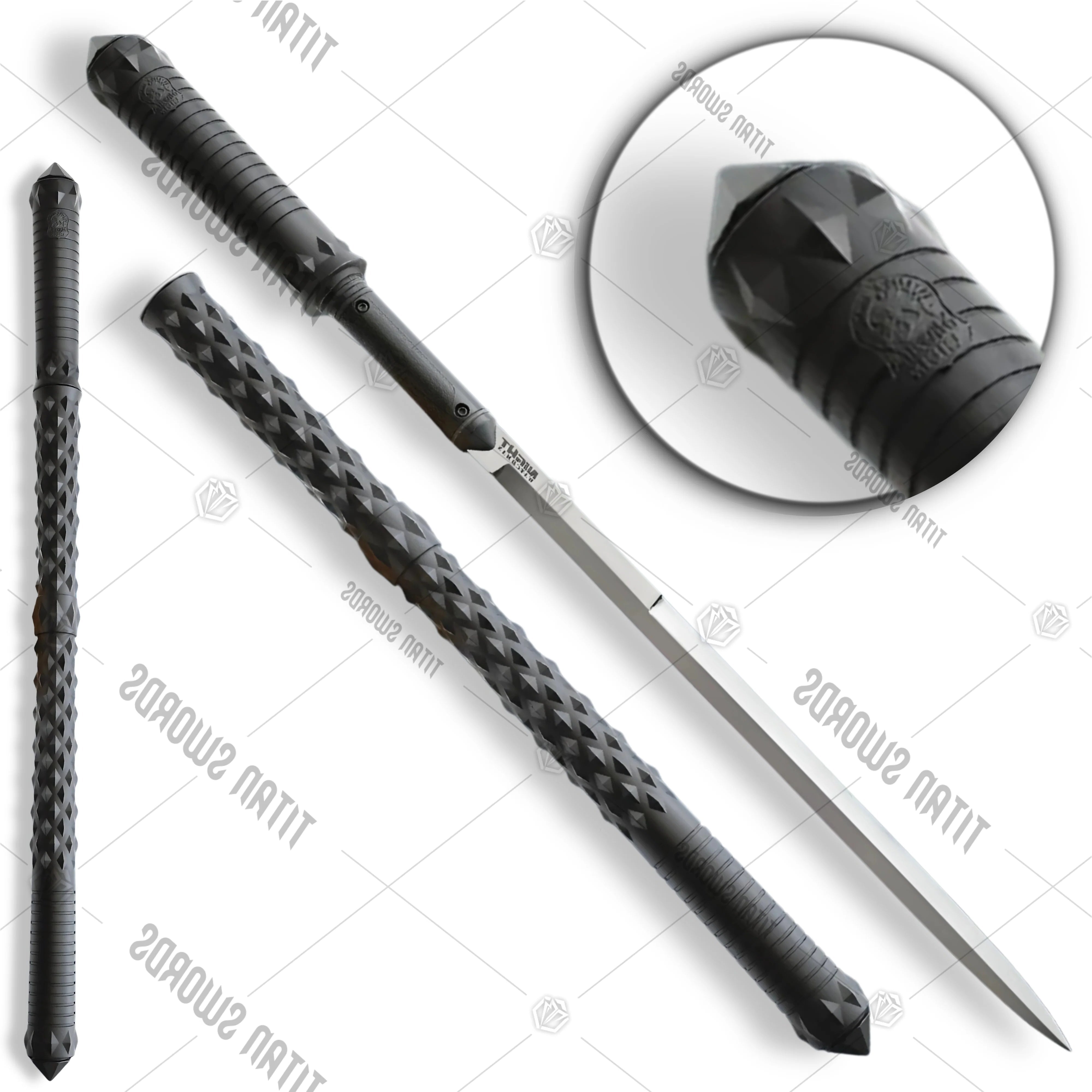 Premium Night Watchman Hidden Escrima Sword Injection-Molded Nylon with carbon steel.