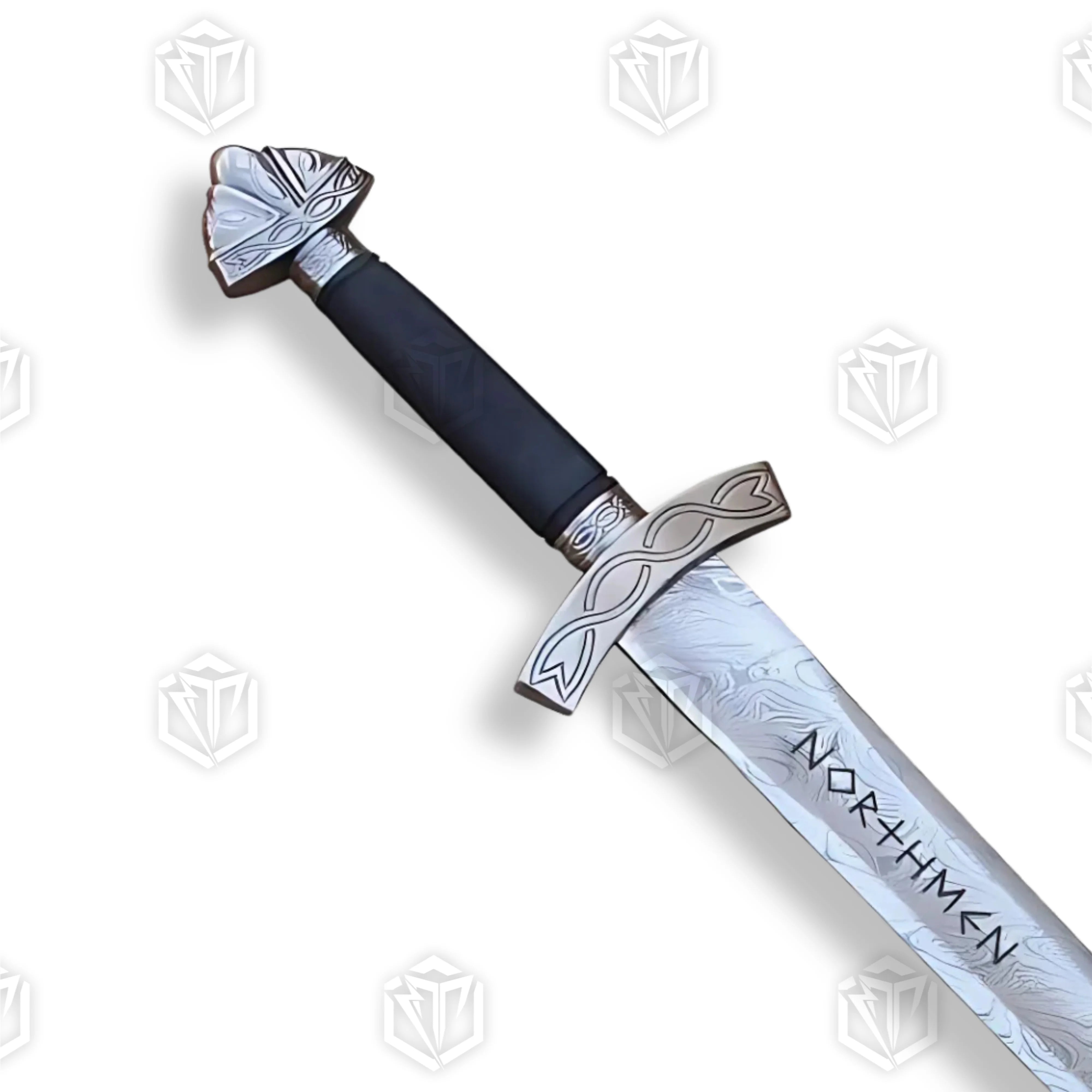 Premium Northmen Damascus Sword Viking Replica with hand-forged steel.