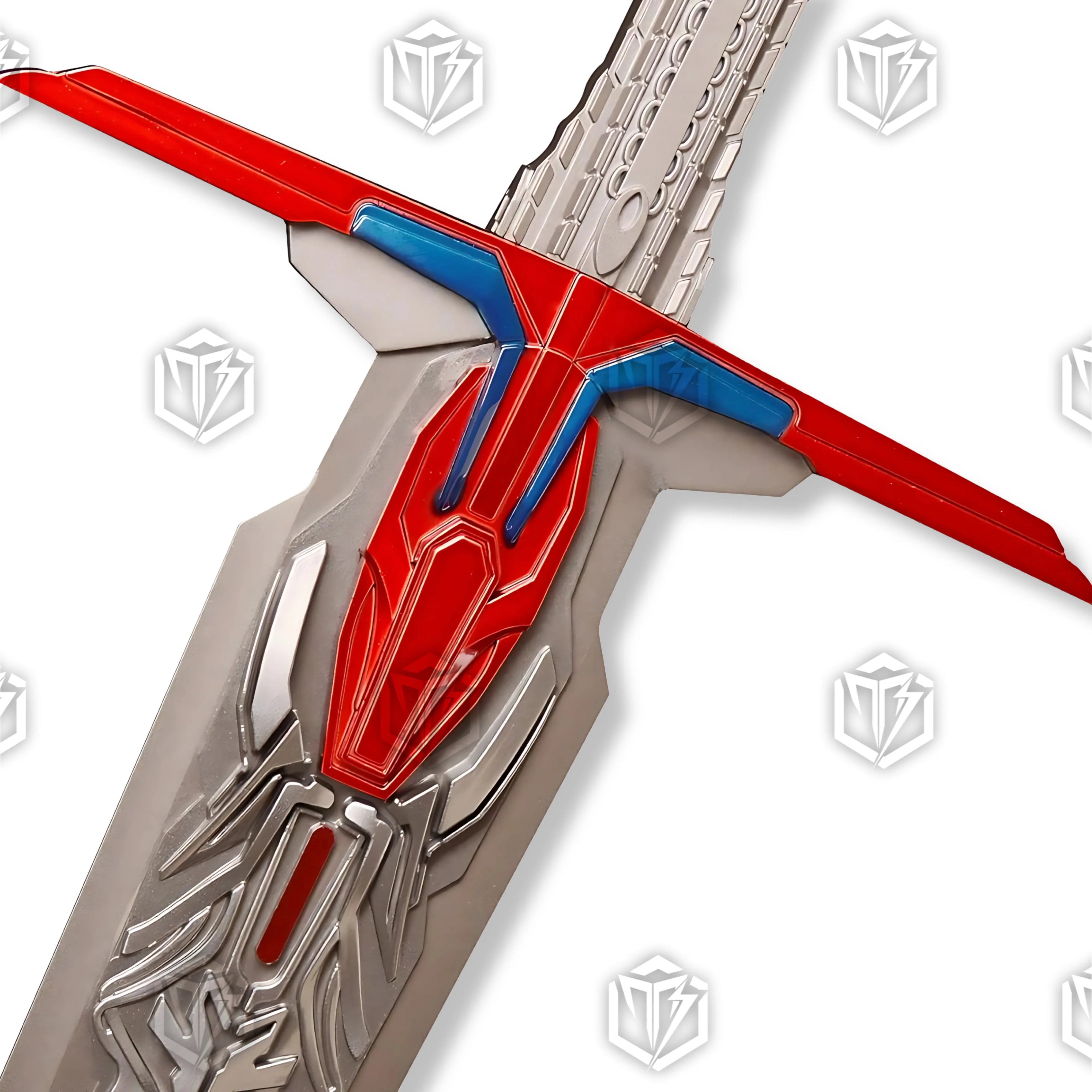 Premium Optimus Prime Sword of Judgement Replica with rune engravings.