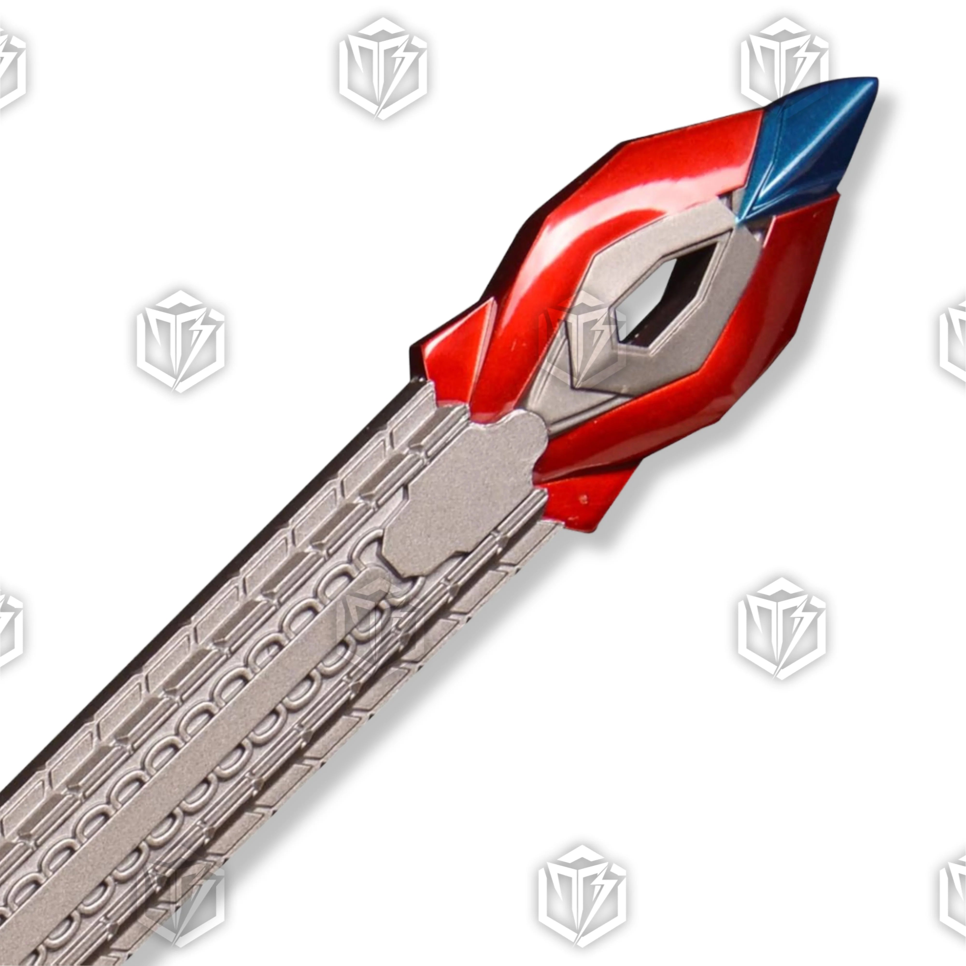 Premium Optimus Prime Sword of Judgement Replica with rune engravings.