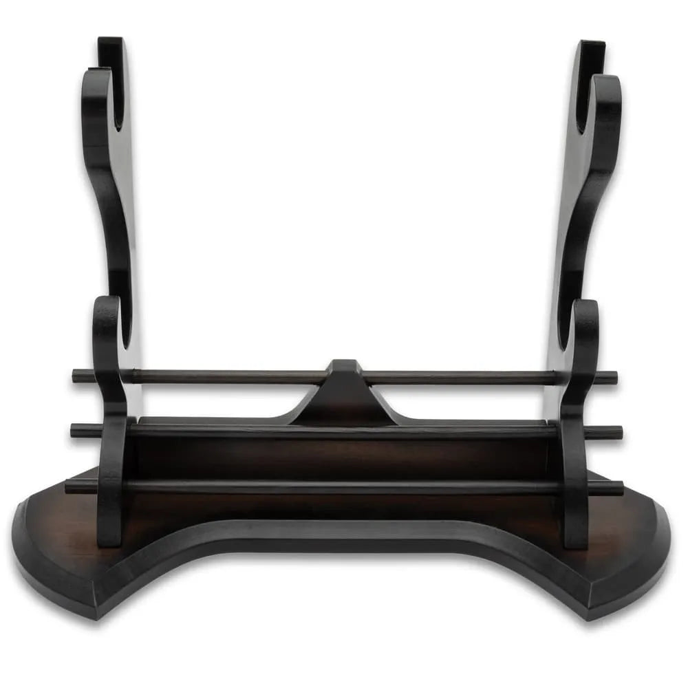 Prestige Wooden Double Sword Stand - 13 3/4" X 5 1/2"