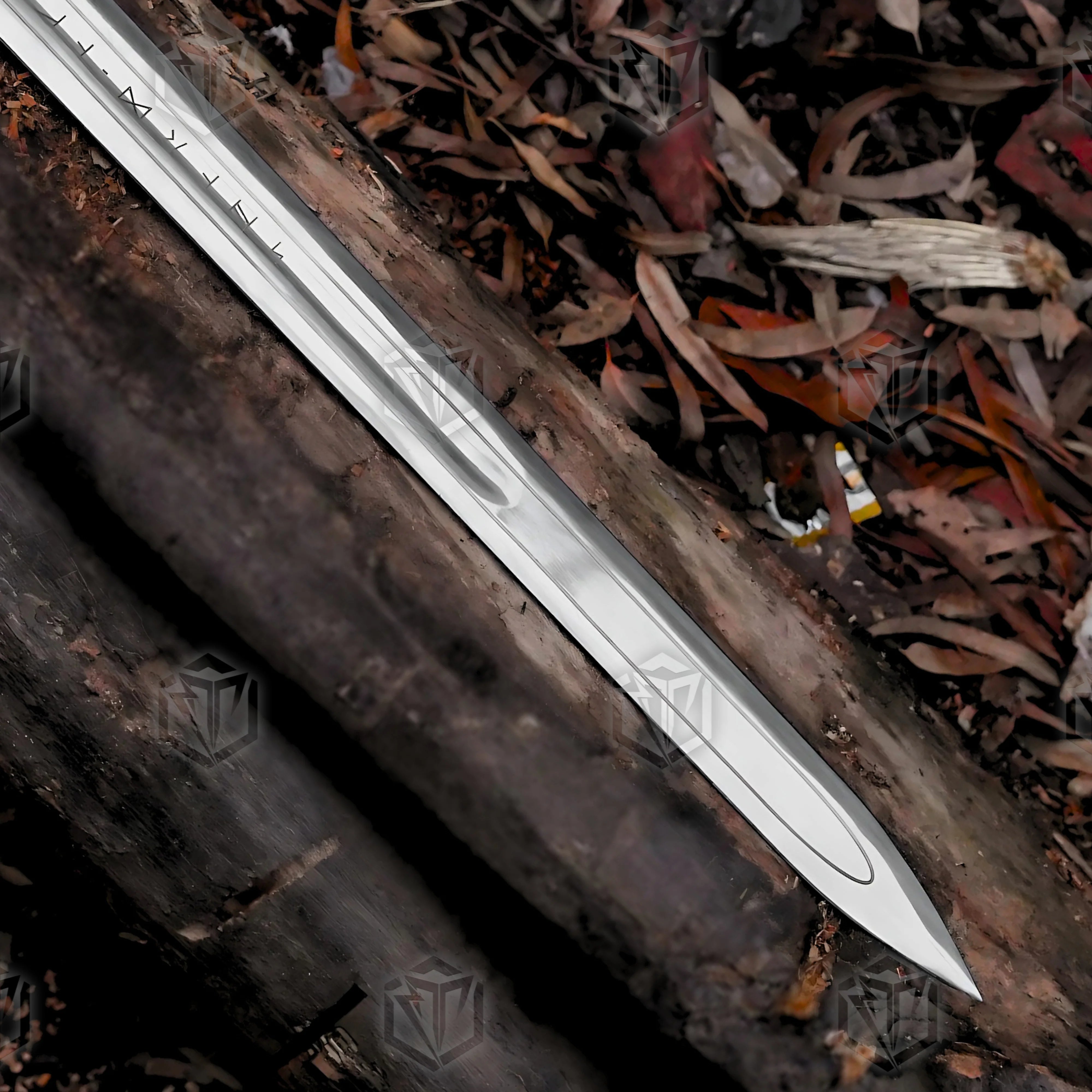 Premium Ragnar Lothbrok Viking Gold Edition Sword Replica with stainless steel.