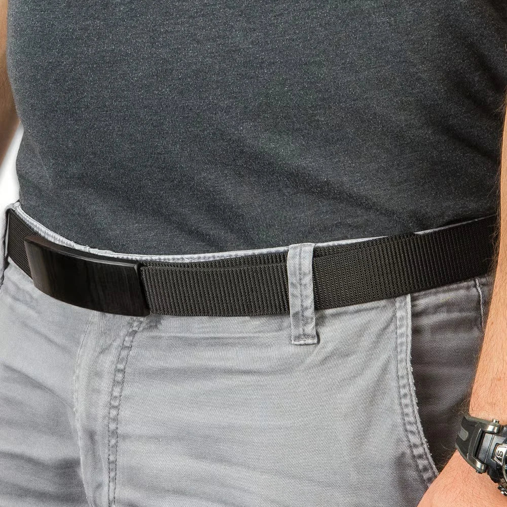 Premium Ridge Runner Hidden Knife Black Belt with stainless steel.