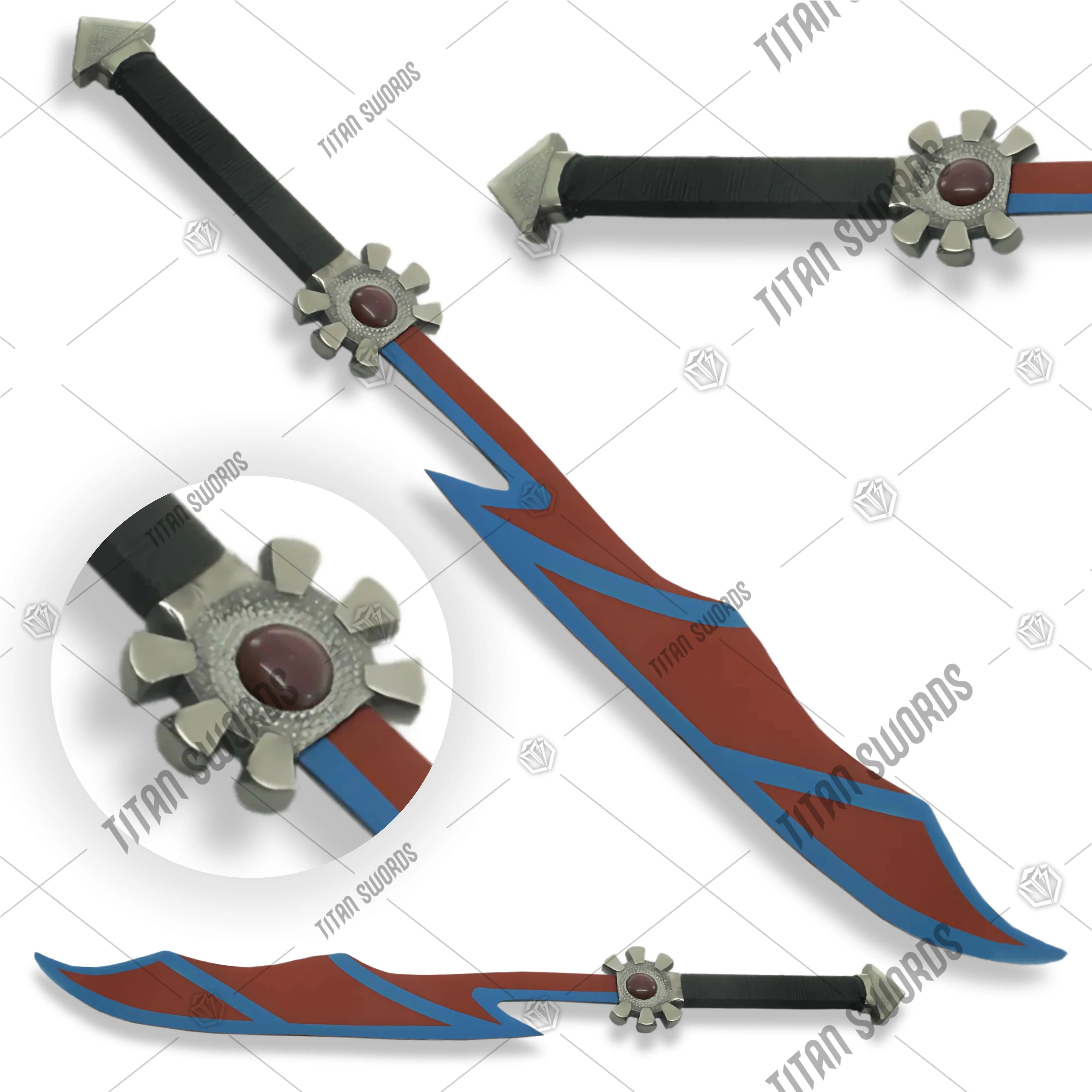 Premium Riku Soul Eater Sword Replica Kingdom Hearts with stainless steel blade.