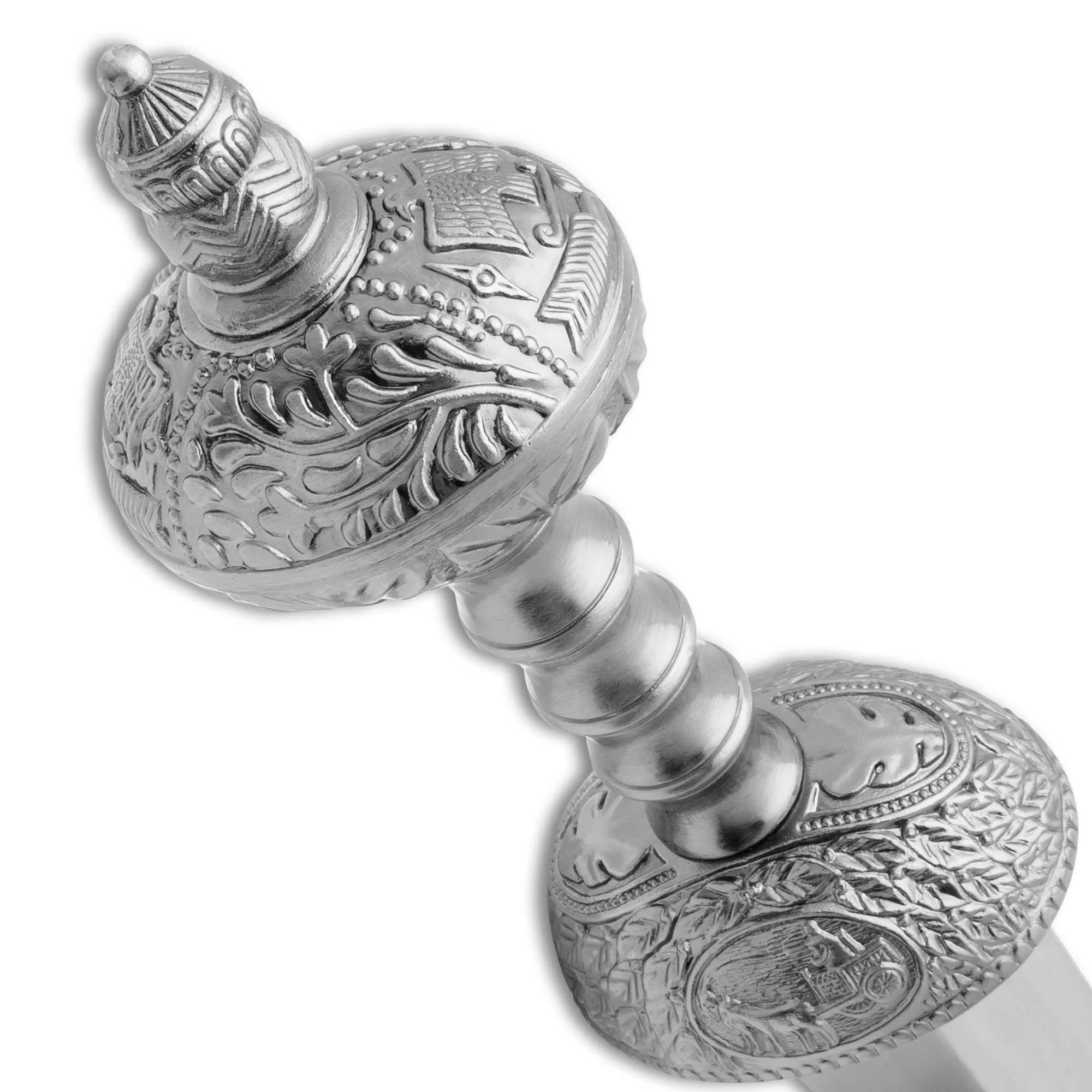 Gladiator sword – Maximus Roman gladius from Gladiator movie with 19.5" carbon steel blade, lion pommel, ribbed metal handle & black leather scabbard | Authentic Pompeii gladius for cosplay and reenactment