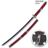 Zoro Wado Ichimonji Sword with matching decorative scabbard displayed as a premium One Piece fan collectible