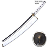 Roronoa Zoro White Wado Ichimonji Sword collectible with decorative white scabbard designed for One Piece fans, anime collectors and cosplay displays