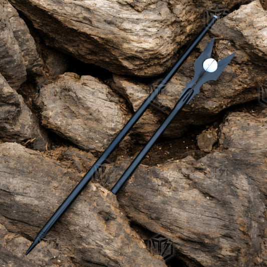 Premium Saruman Dark Orthanc Staff Replica LOTR with Mahogany Stand.