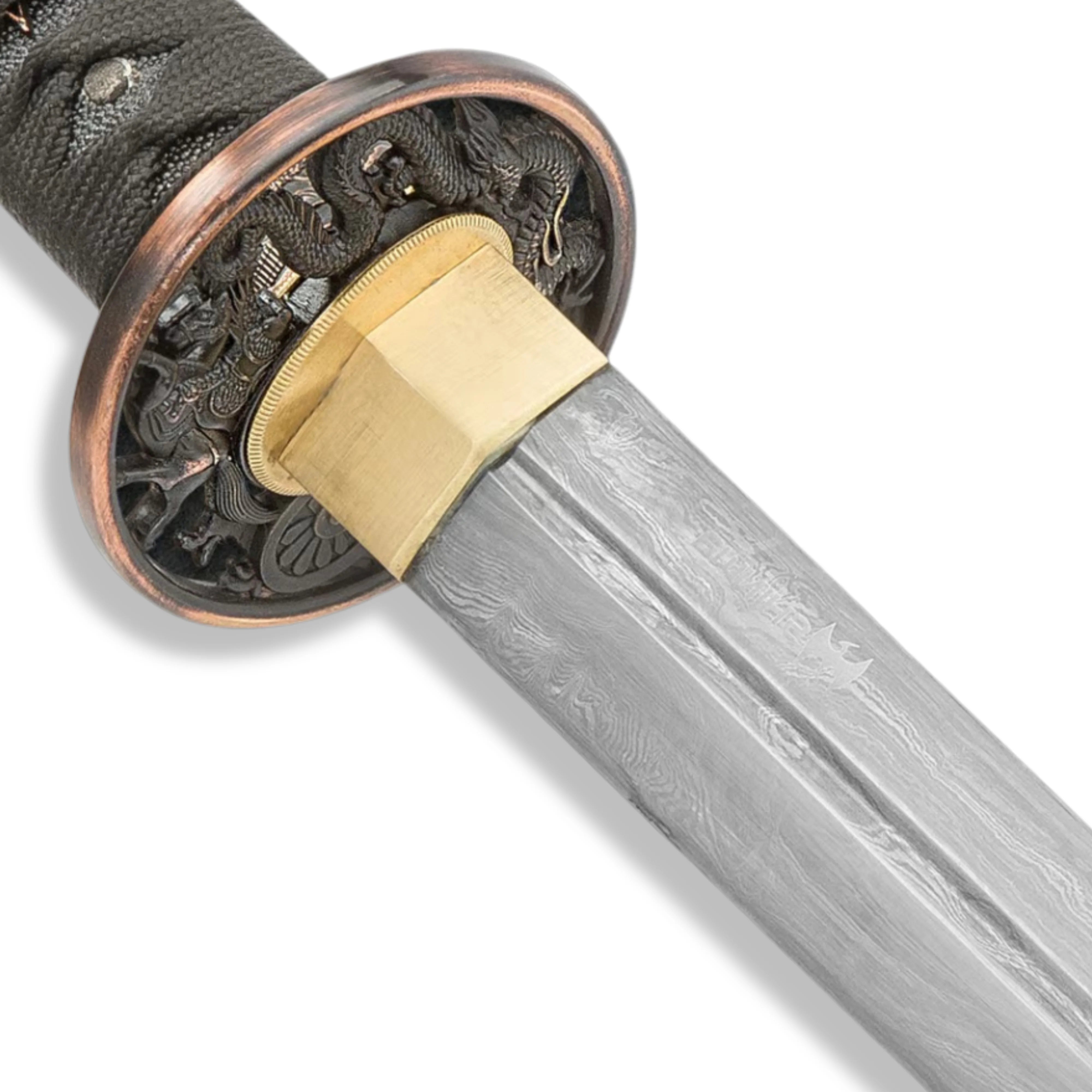 Premium Shinwa Dragon Lord Handmade Katana Damascus Sword with damascus steel.