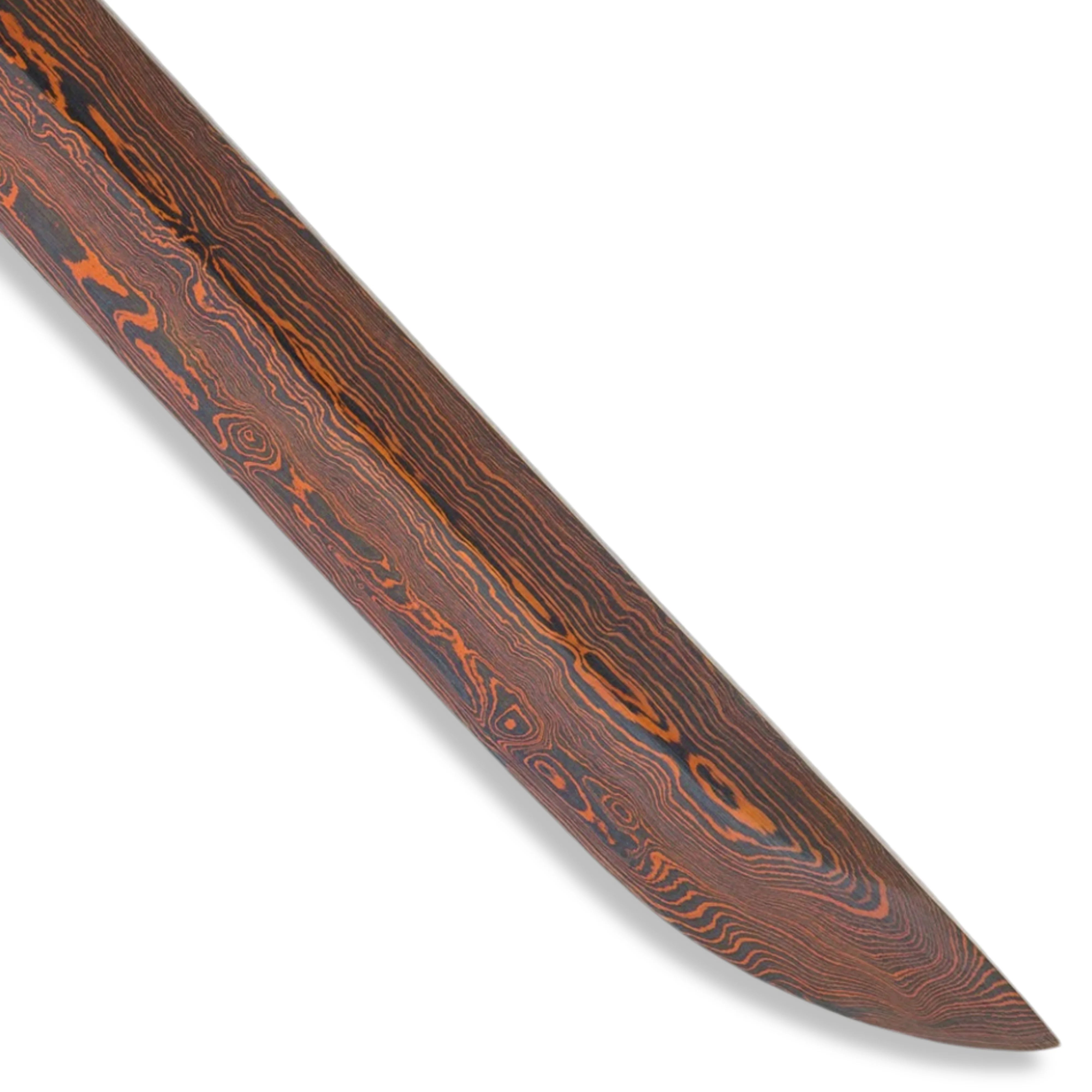 Premium Shinwa Handmade Shirasaya Katana Damascus Sword with damascus steel.