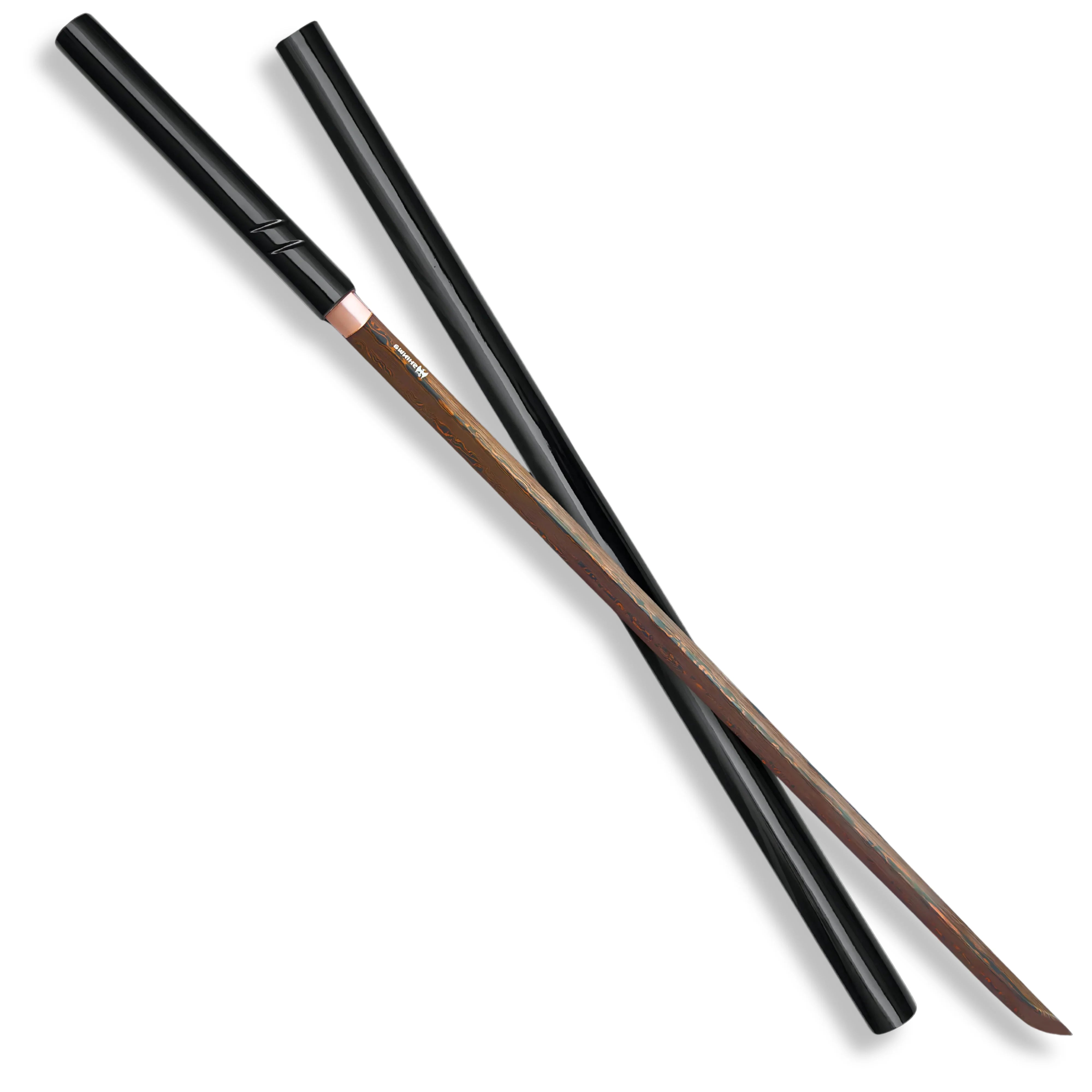 Premium Shinwa SilkSting Shirasaya Handmade Katana Damascus Sword with damascus steel.