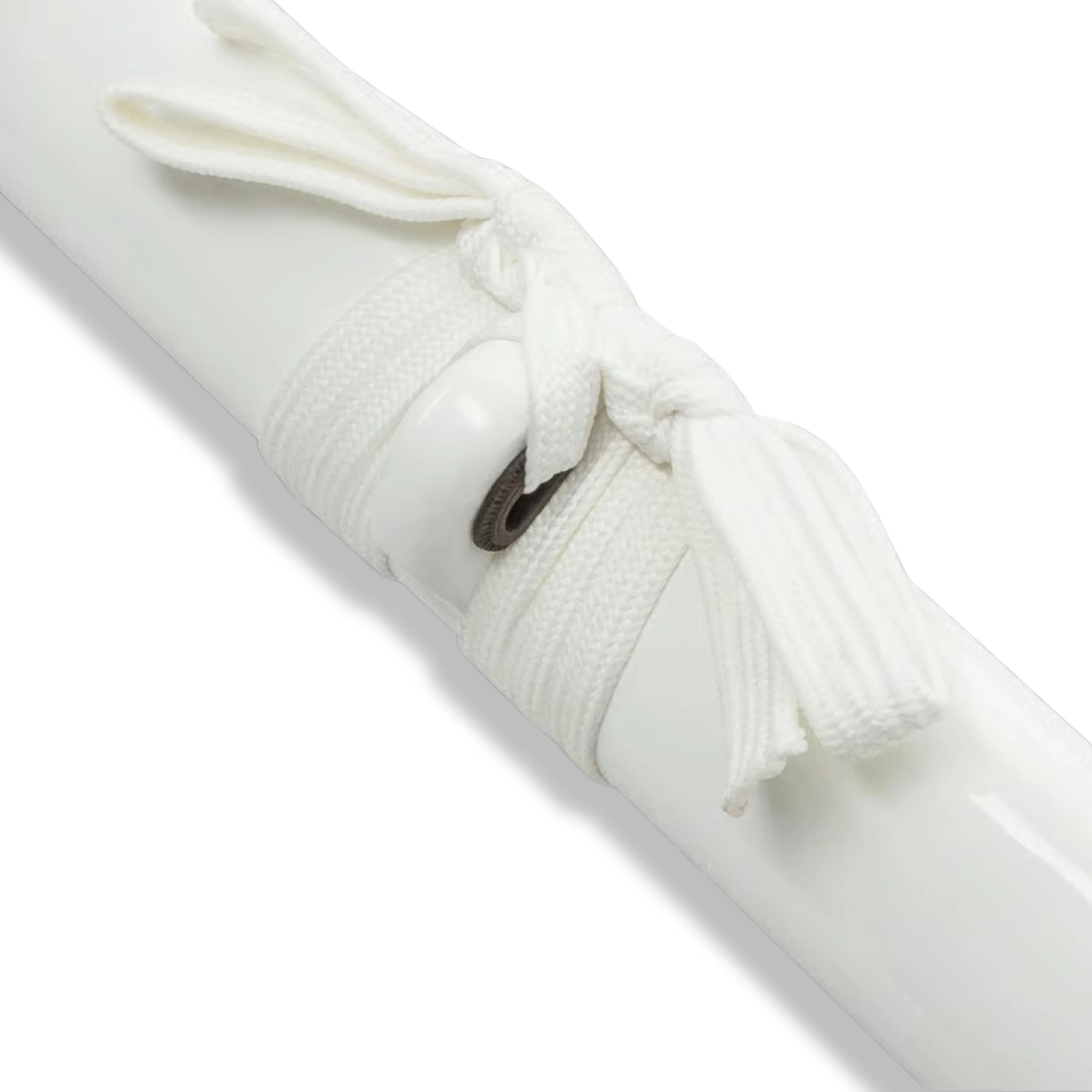 Premium Shinwa White Knight Black Katana Damascus Sword with damascus steel.