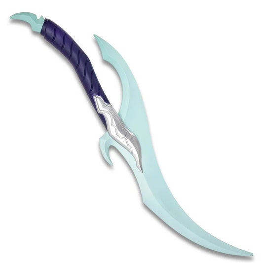 27.75-inch Baruka dagger Solo Leveling foam replica posed