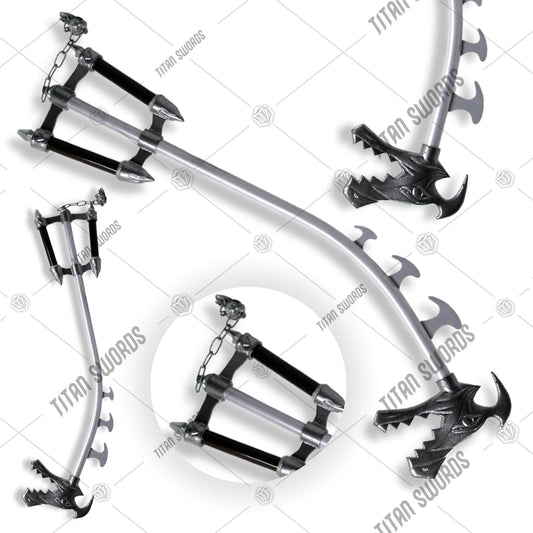 Premium Sora Fatal Crest Dragon Keyblade Replica Kingdom Hearts with stainless steel blade.