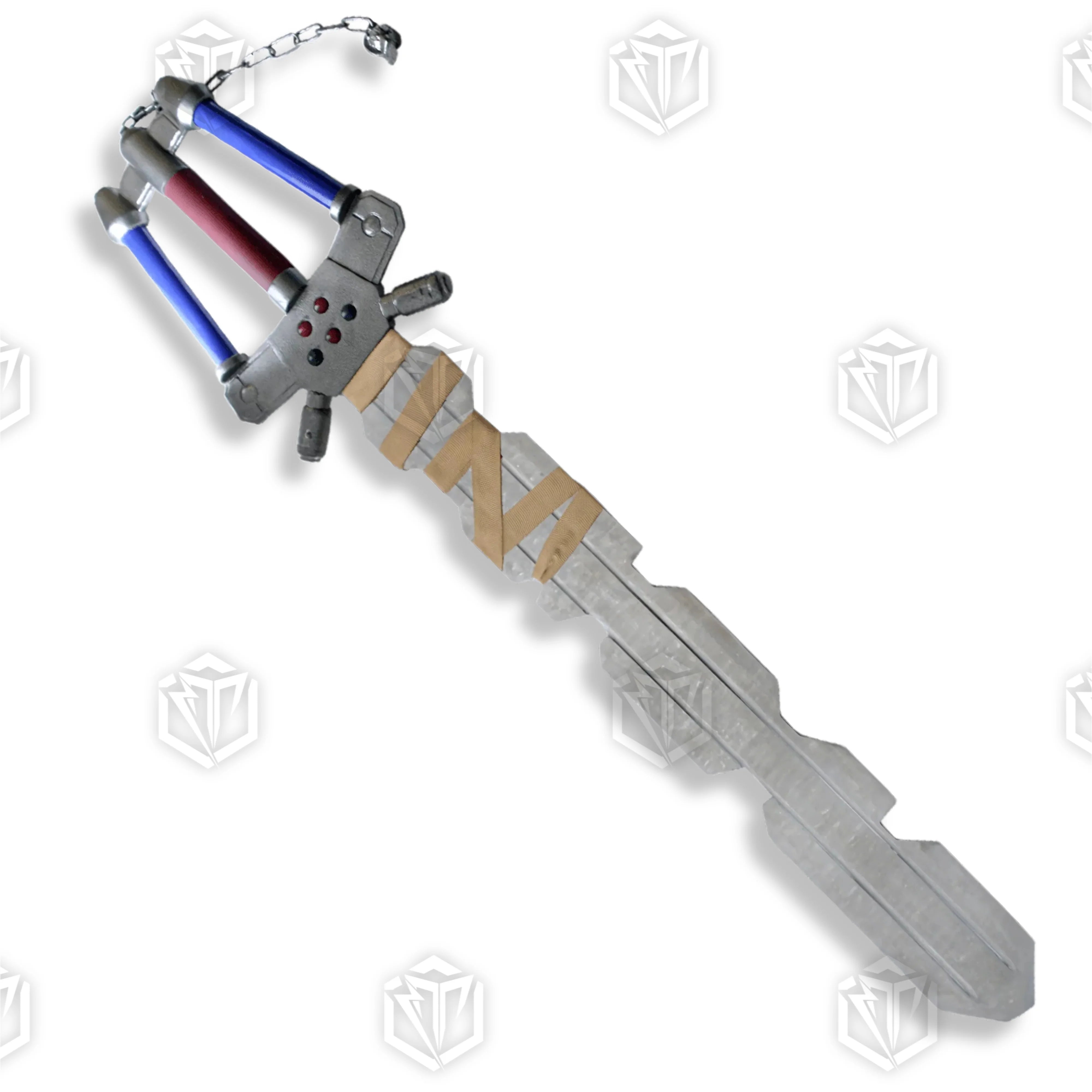 Premium Sora Fenrir Keyblade Replica Kingdom Hearts with stainless steel blade.