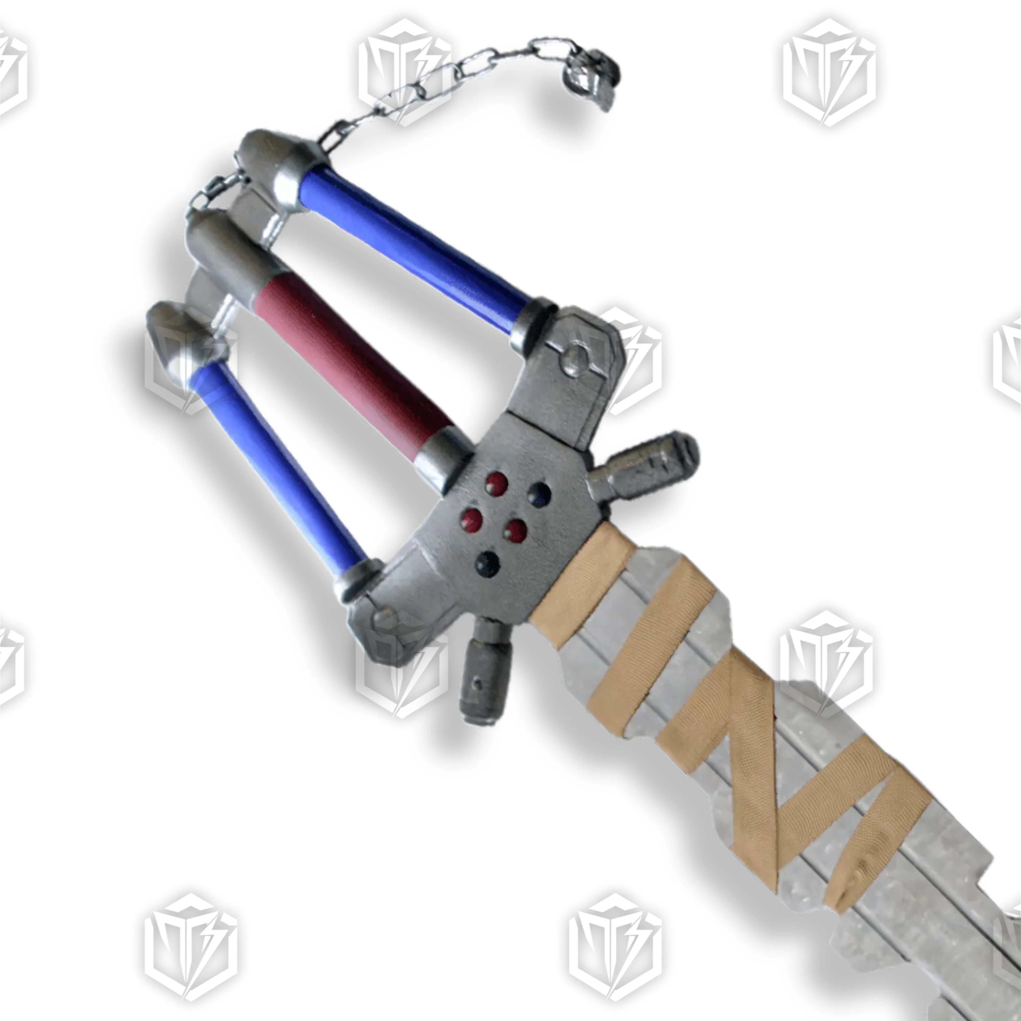 Premium Sora Fenrir Keyblade Replica Kingdom Hearts with stainless steel blade.