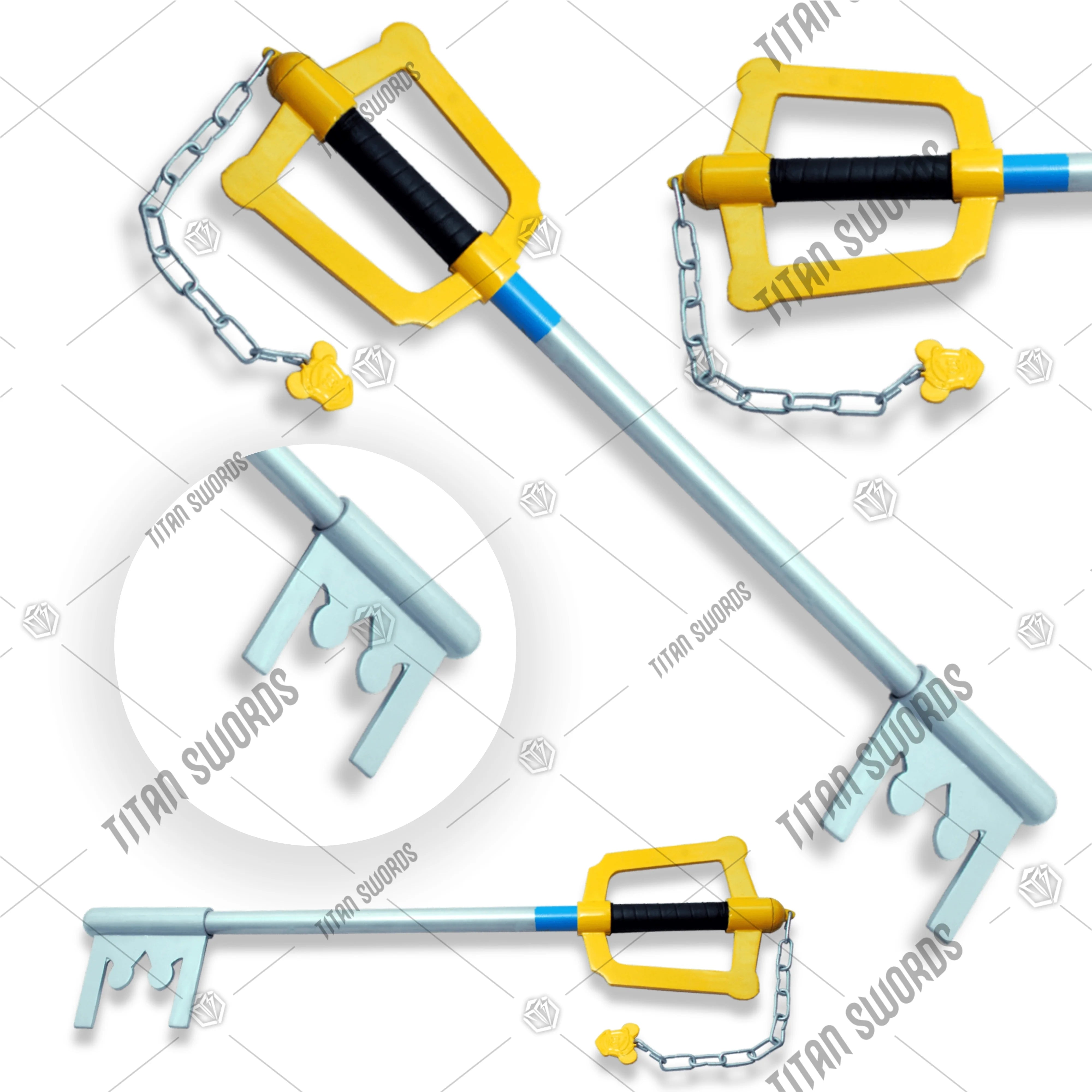 Premium Sora Keyblade Replica Kingdom Hearts with stainless steel blade.