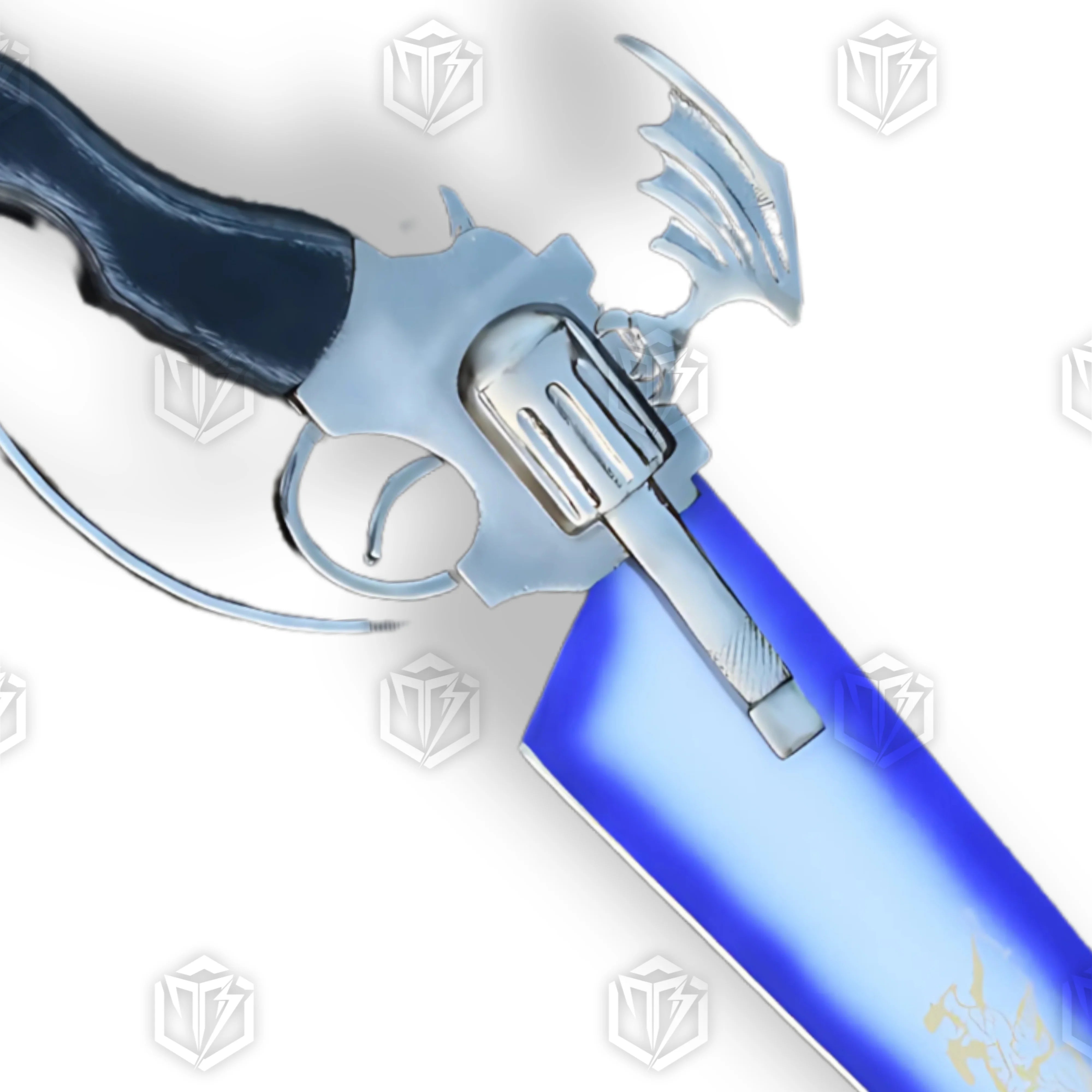 Premium Squall Leonhart Lionheart Winged Gunblade Replica (FFVIII) with stainless steel blade.