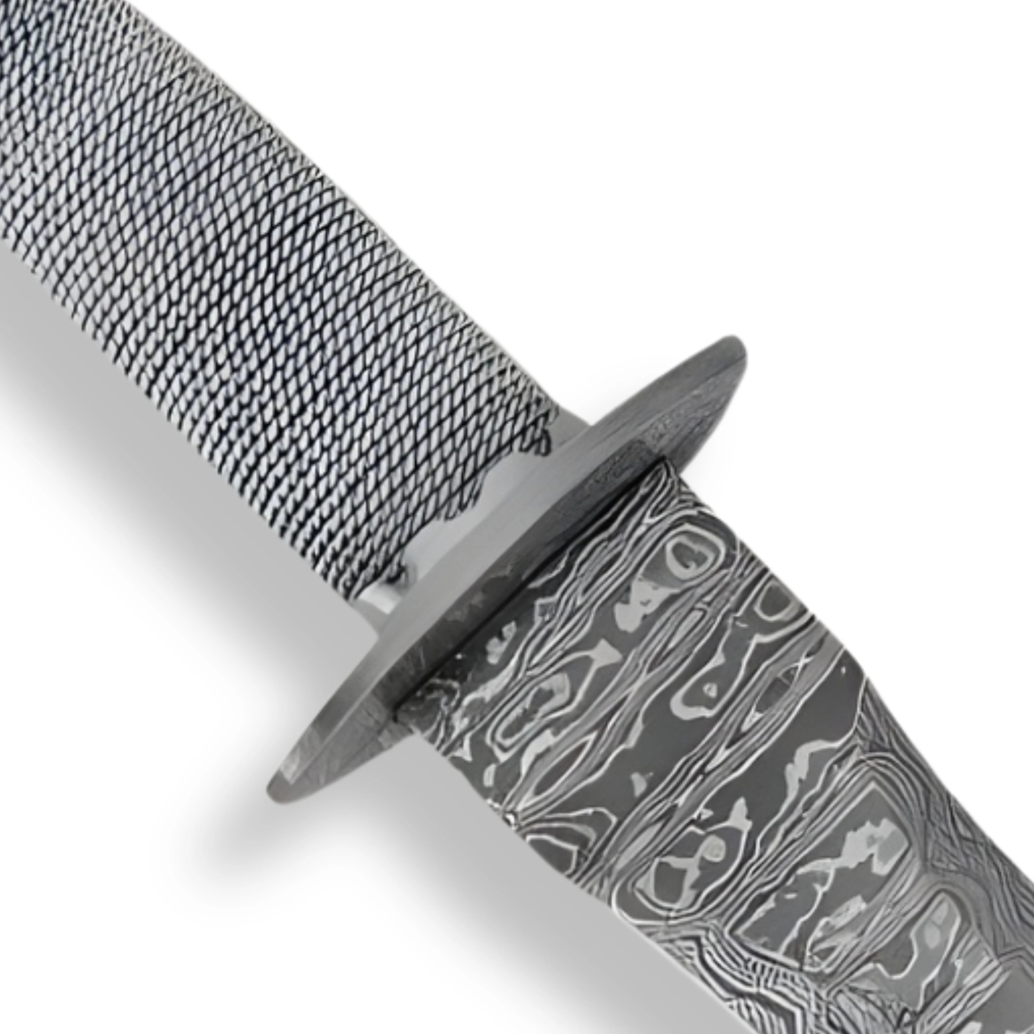 Premium Timber Wolf Middle Ages Medieval Damascus Steel Sword with damascus steel.