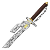 Toji Fushiguro Inverted Spear of Heaven display collectible inspired by Jujutsu Kaisen featuring premium stainless steel construction, decorative double-edged blade design, detailed full-length handle, matching decorative sheath, and collector-quality craftsmanship for anime enthusiasts, cosplay displays, gaming rooms, and premium collector showcases.