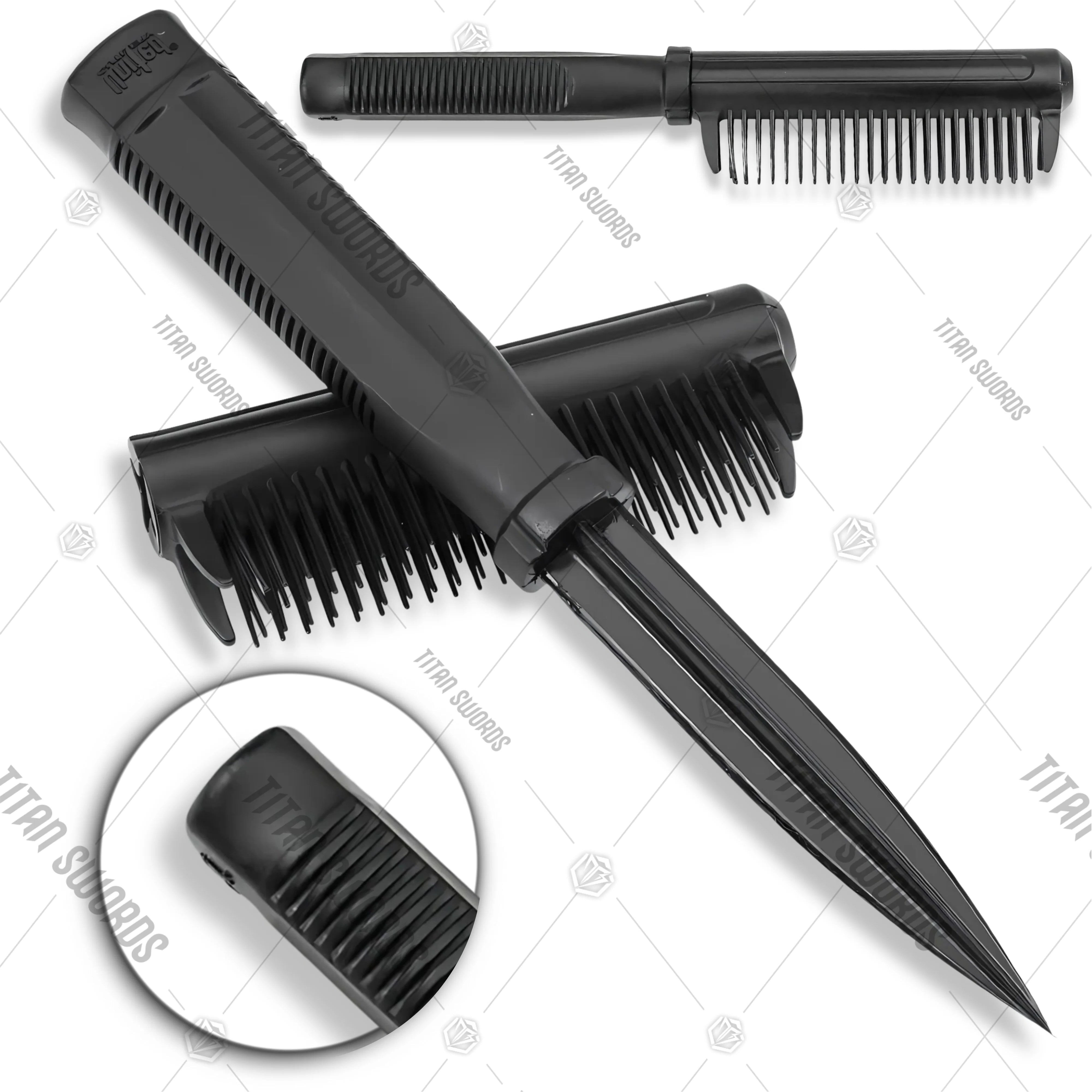 Premium United Cutlery Self Defense Dapper Defender Brush Knife with fiberglass composite construction.