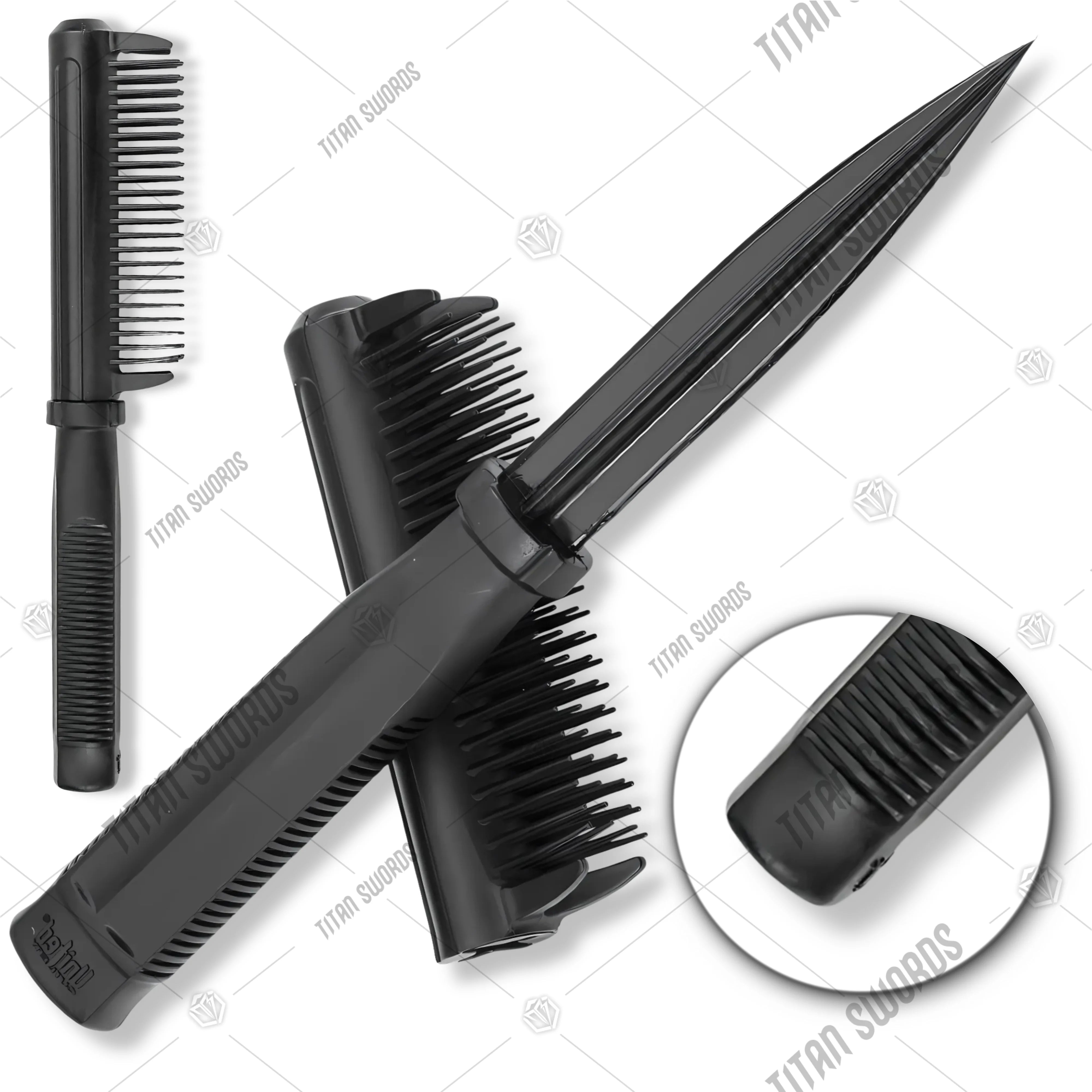 Premium United Cutlery Self Defense Dapper Defender Brush Knife with fiberglass composite construction.