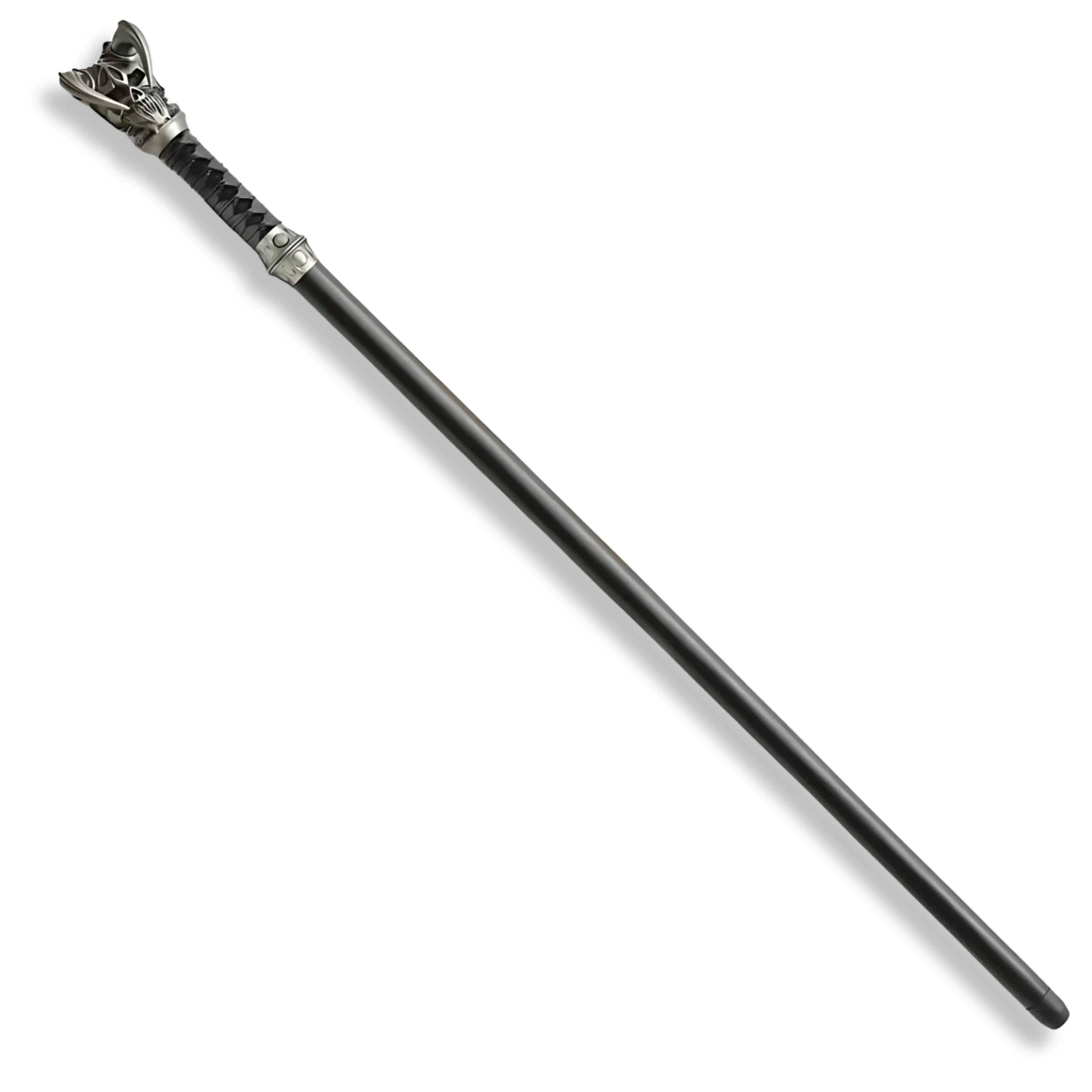 Preimum Vorthelok Black Cane Sword Forged Replica with runic engravings.