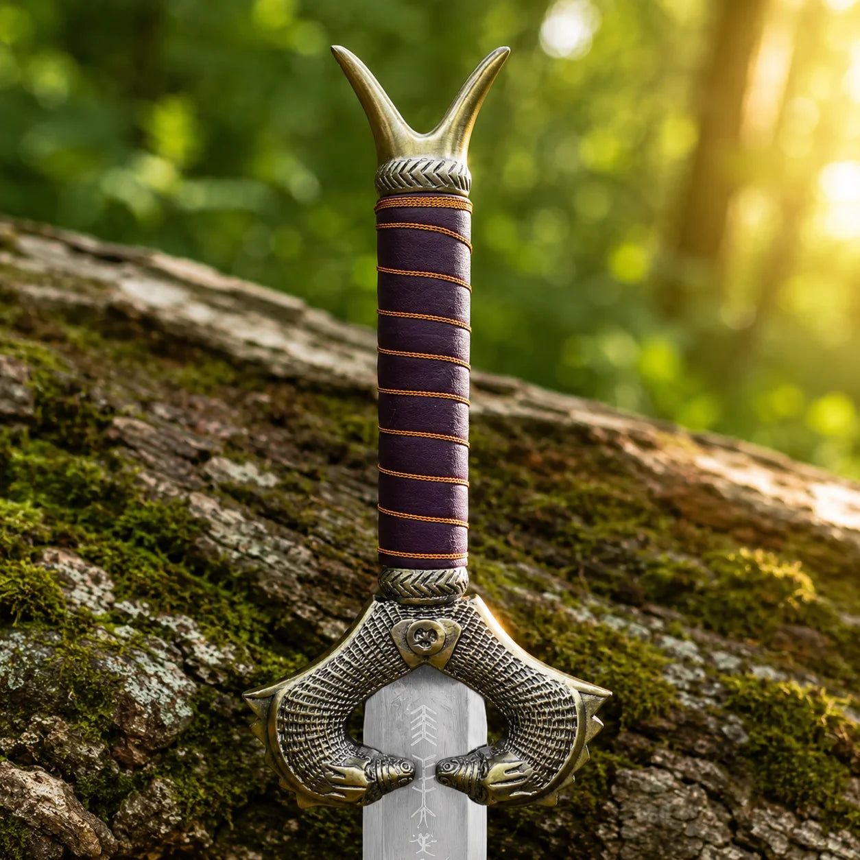 Wonder Woman cosplay accessory God Killer sword prop replica held in gloved hand outdoors