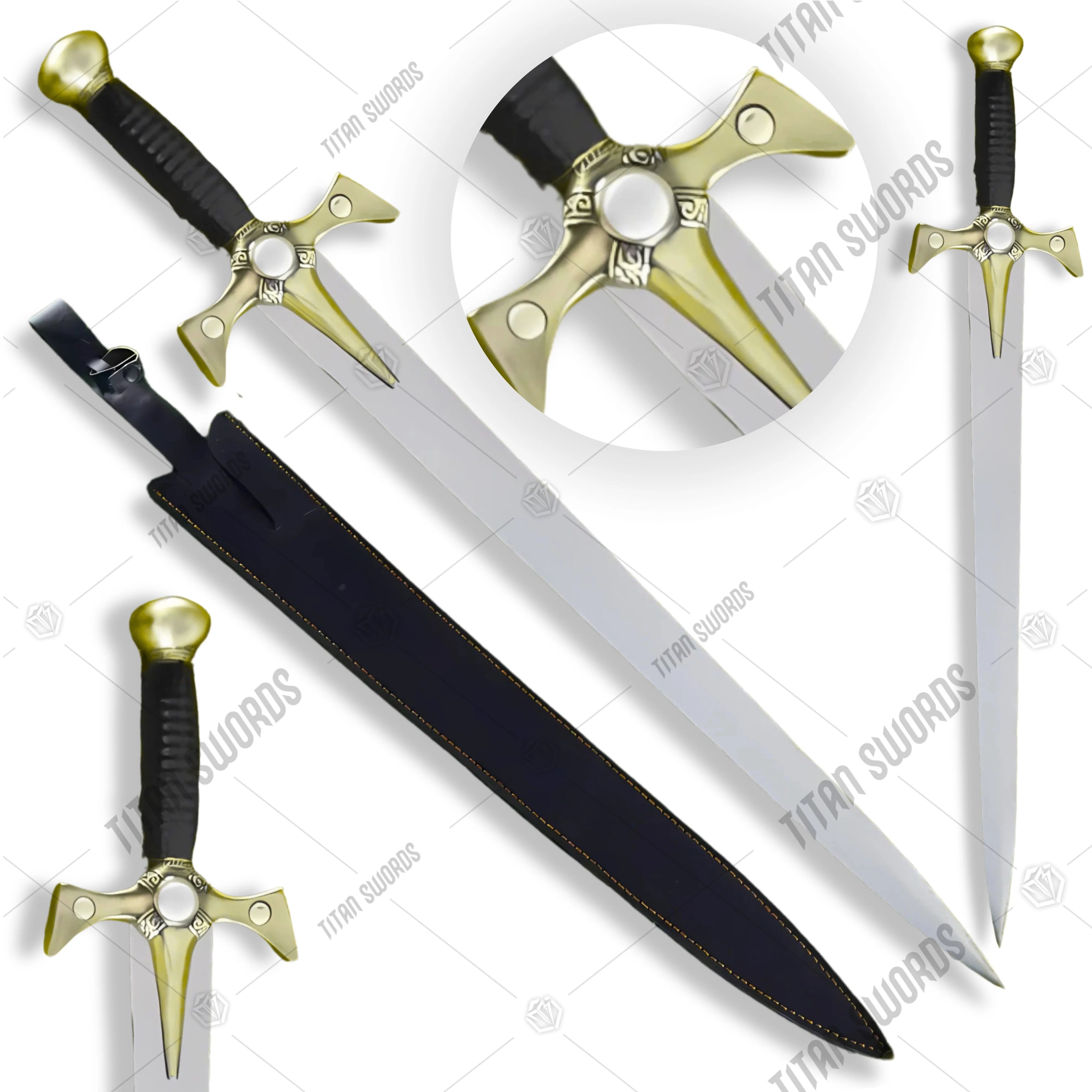 Premium Xena Warrior Princess Sword Replica with stainless steel blade.