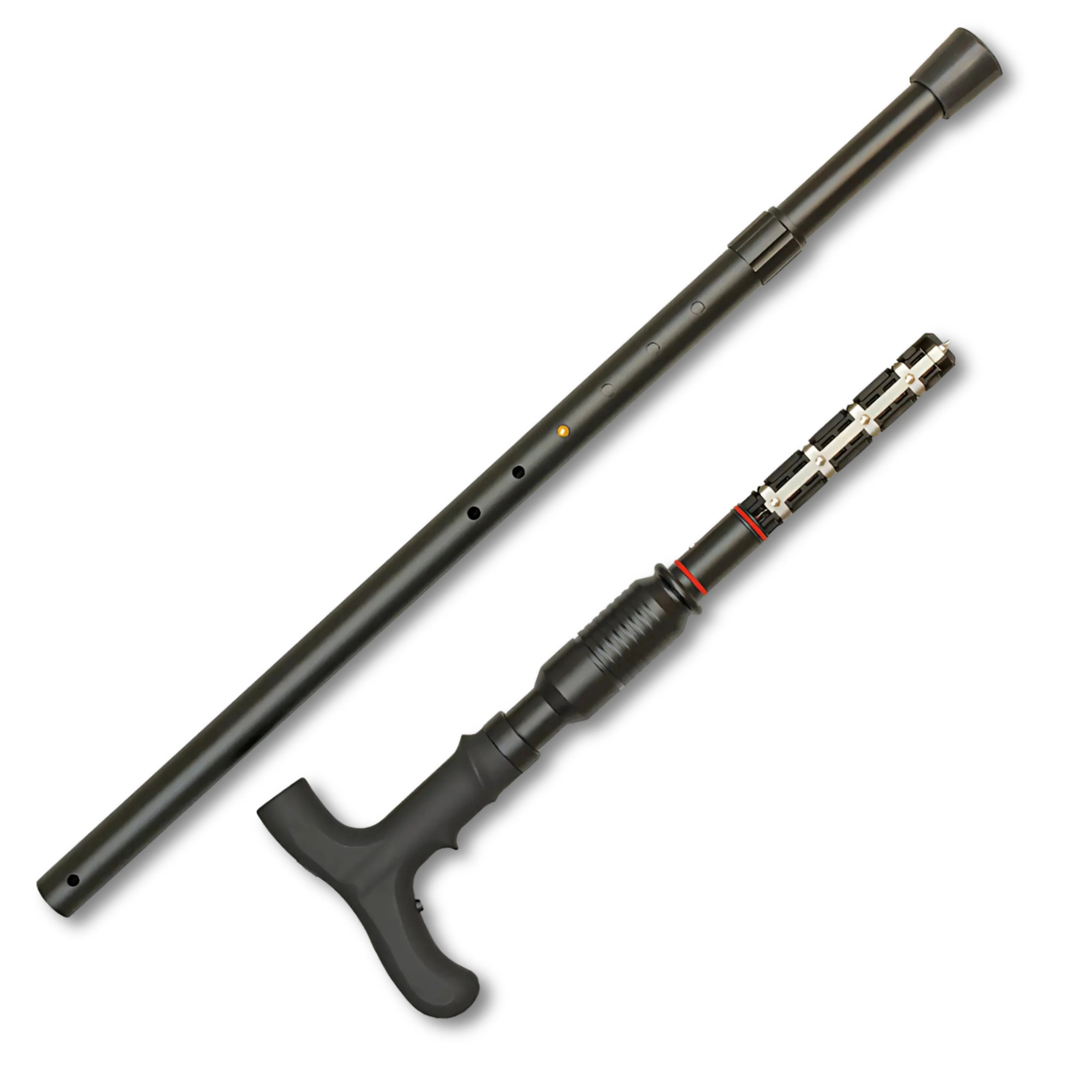 Premium Zap Covert Cane One Million Volt Stun Gun LED Flashlight with LED Flashlight.