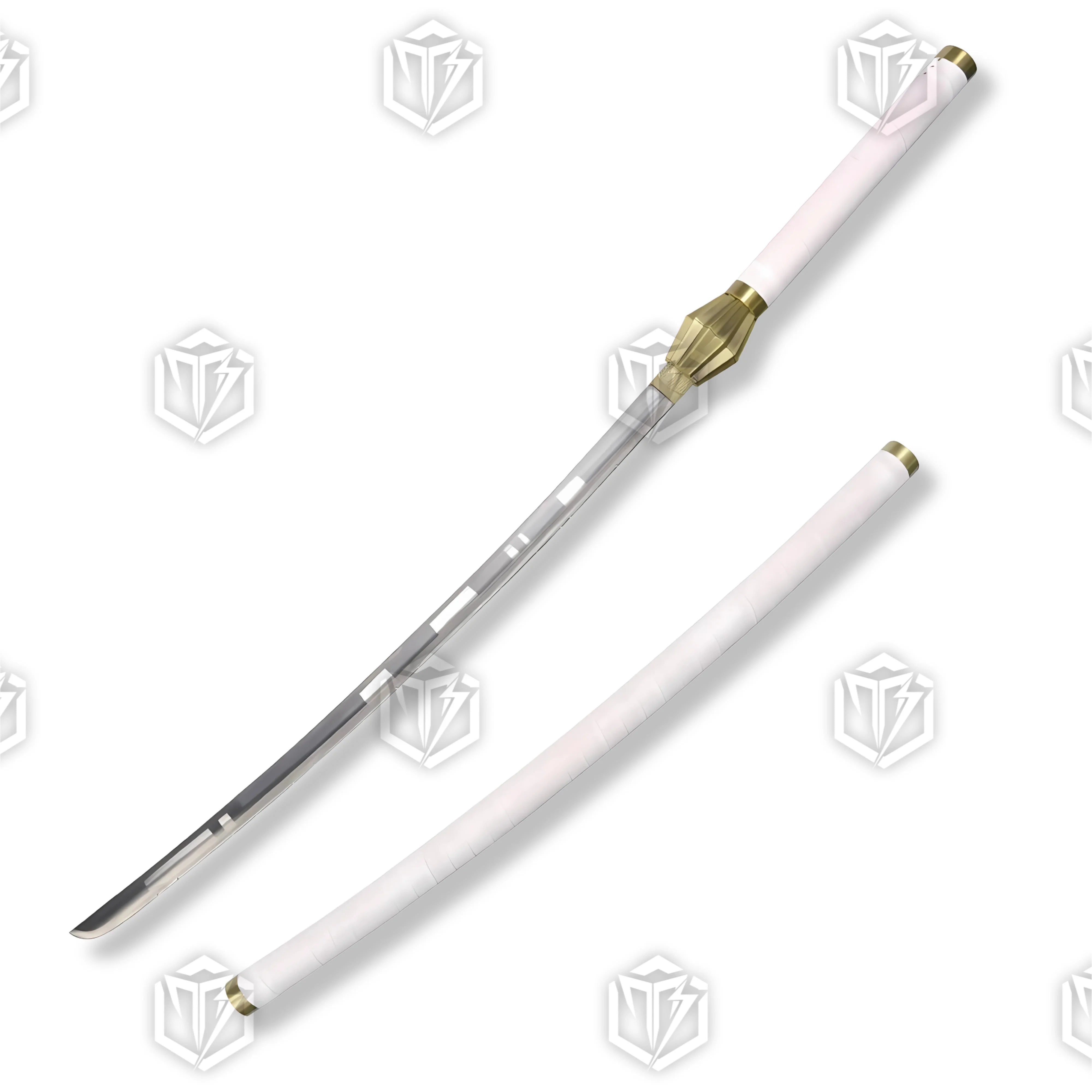 Premium Zaraki Kenpachi Nozarashi Sword Bleach Replica with carbon steel blade.