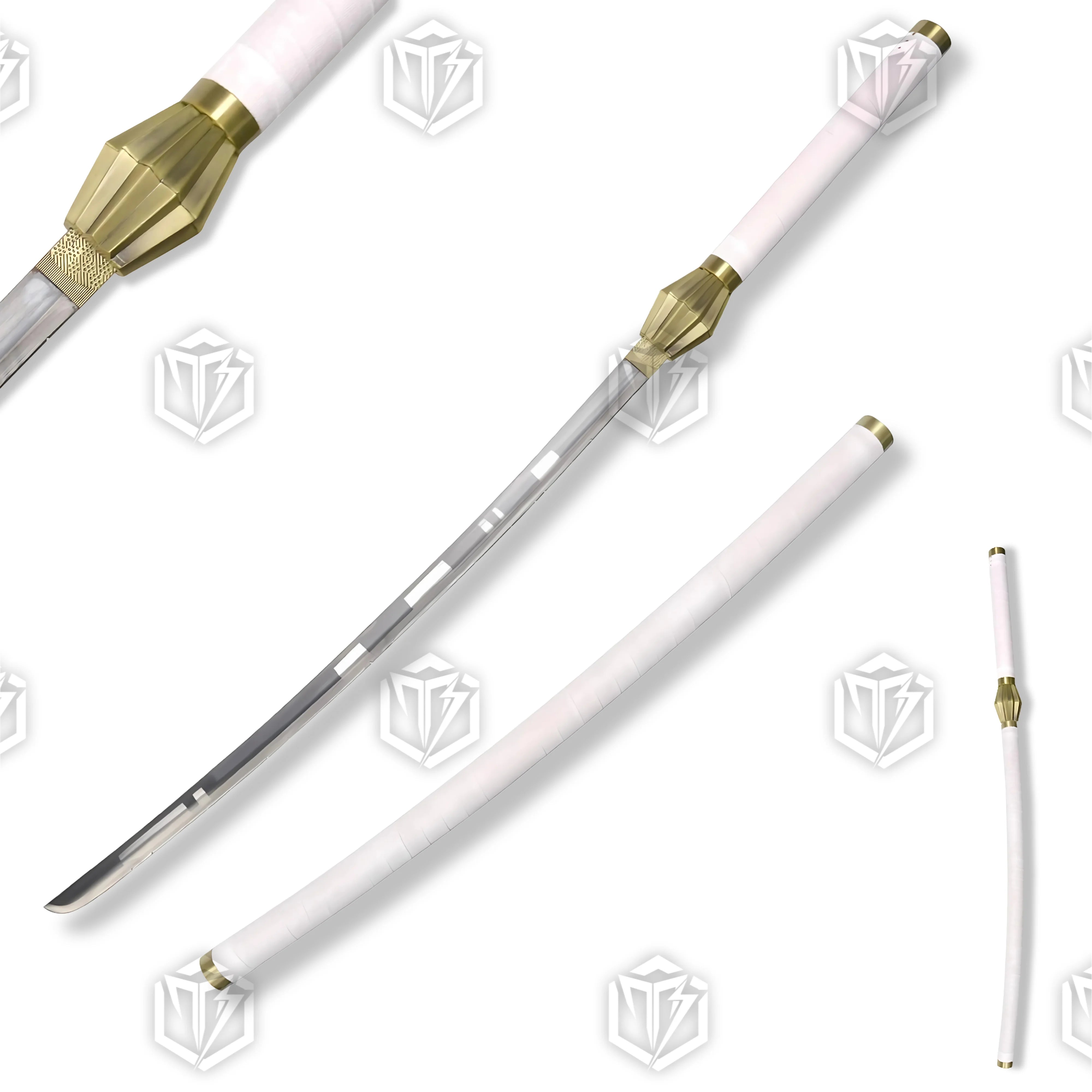 Premium Zaraki Kenpachi Nozarashi Sword Bleach Replica with carbon steel blade.