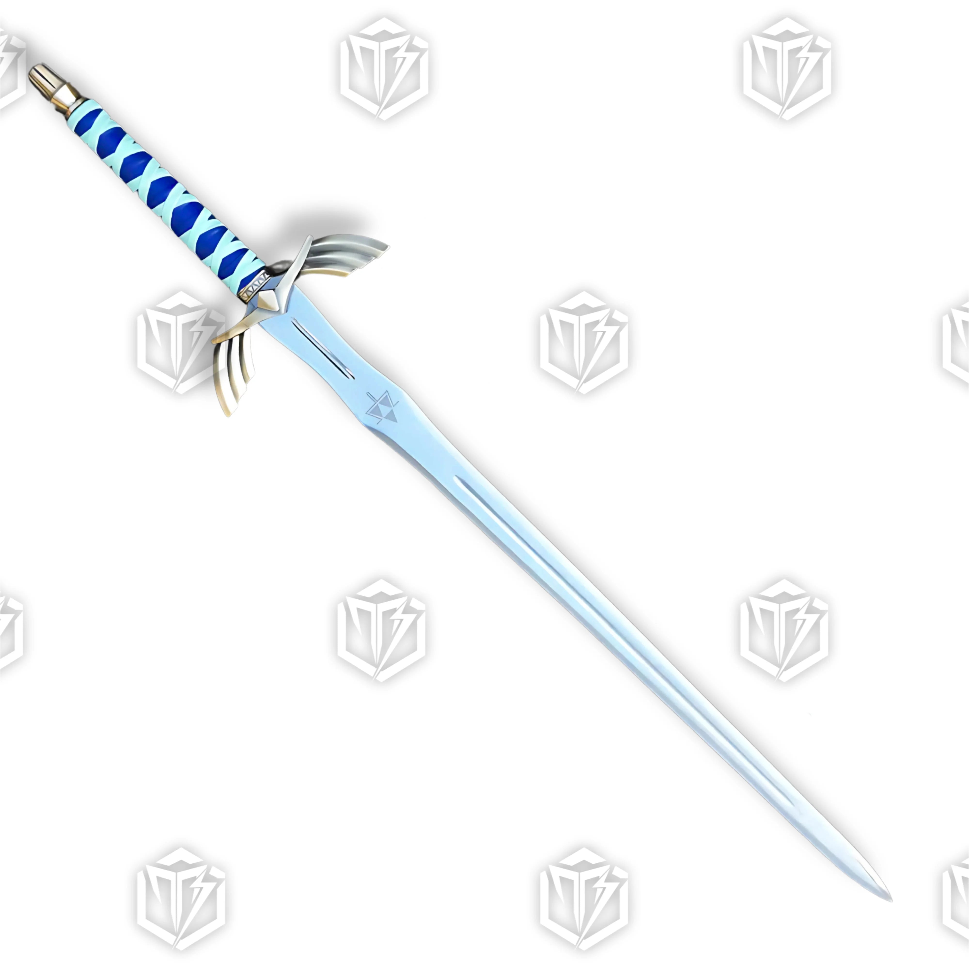 Premium Zelda Link Skyward Sword Goddess Replica with Triforce engravings.