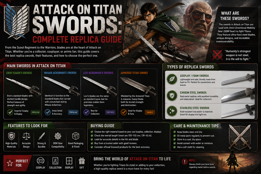 Attack on Titan Swords: Complete Replica