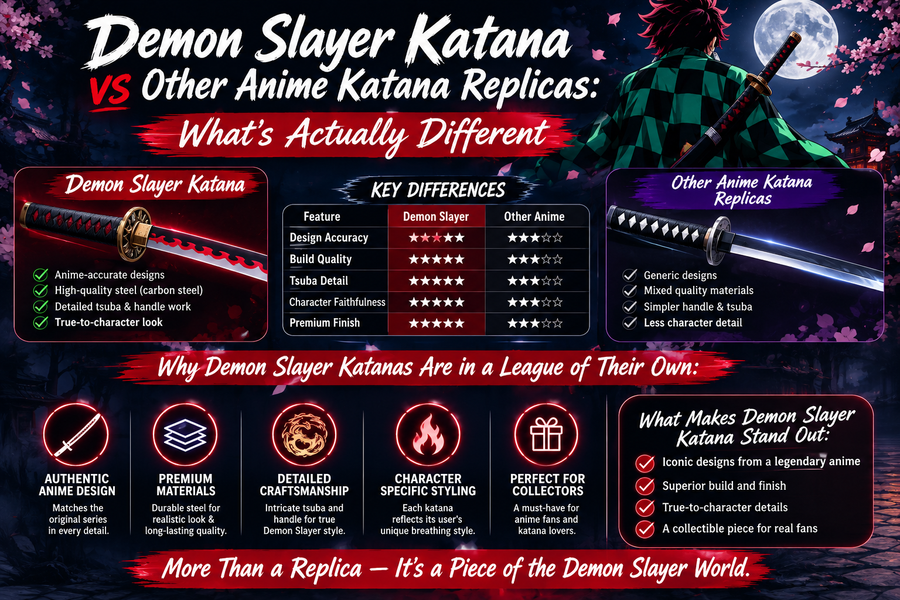 Demon Slayer Katana vs Other Anime Katana Replicas: What's Actually Different