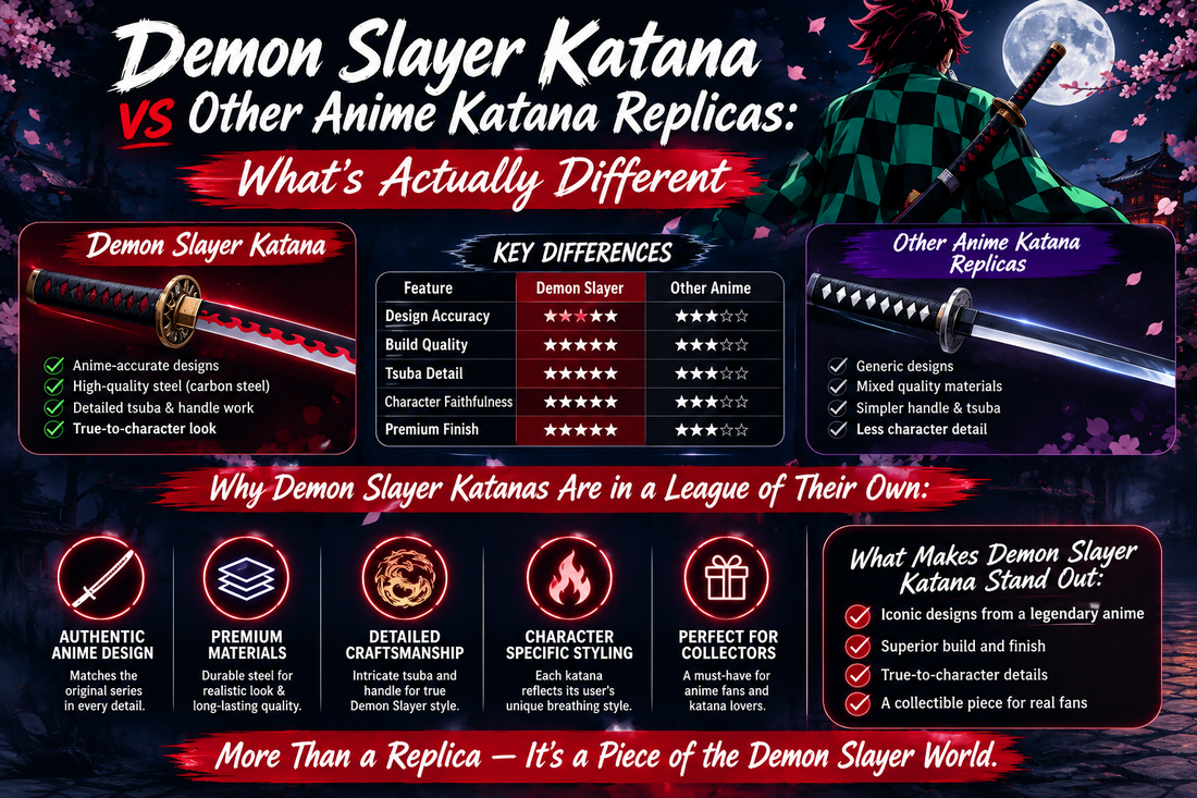 Demon Slayer Katana vs Other Anime Katana Replicas: What's Actually Different