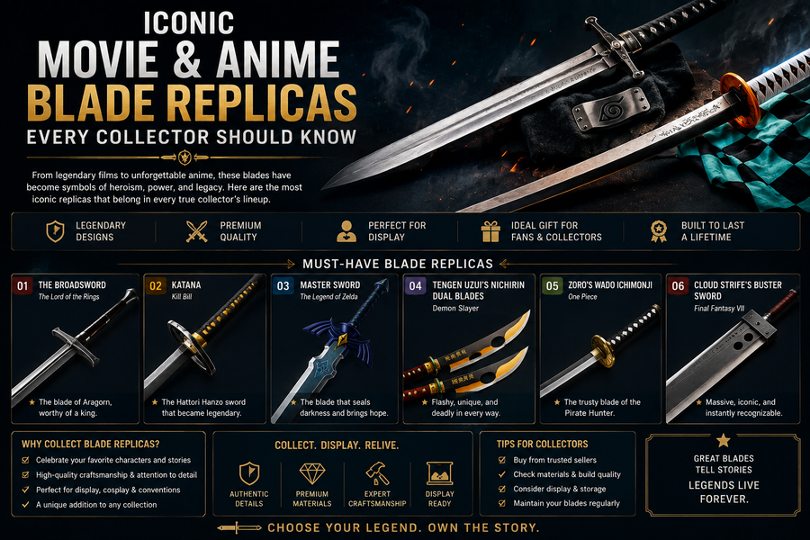 Iconic Movie & Anime Blade Replicas Every Collector Should Know