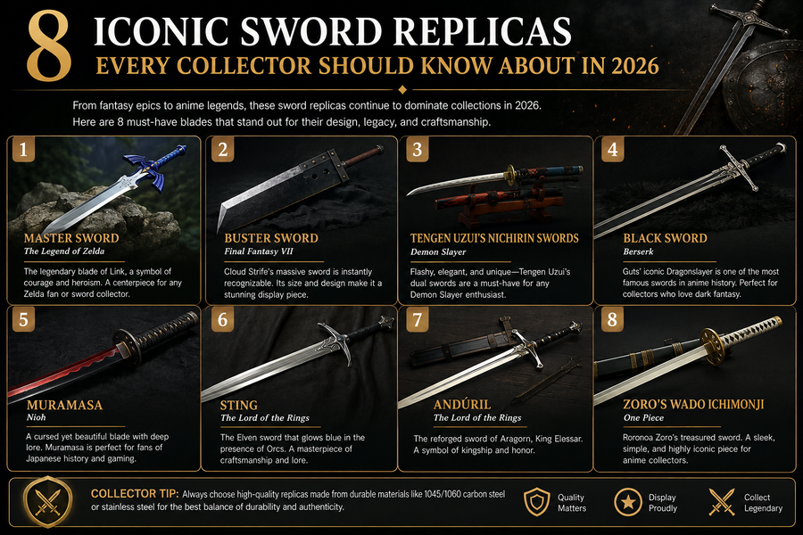 8 Iconic Sword Replicas Every Collector Should Know About in 2026