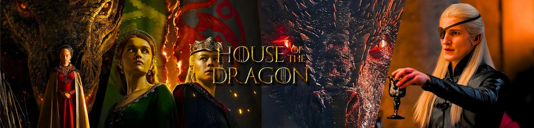 House of the Dragon Valyrian steel replica swords – Dark Sister, Blackfyre & dragon daggers with screen-accurate details on free display stands – Titan Swords