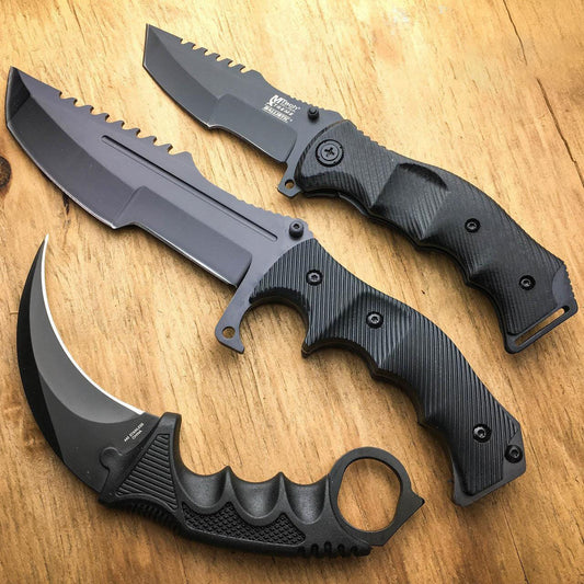 3PC Black CSGO Huntsman Set complete collection