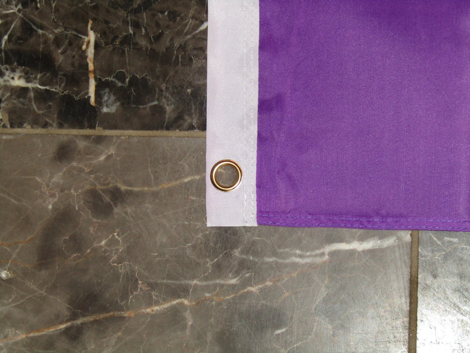 Purple Halloween Flag 3x5 Jack o Lanterns Ghost Bats 100D Polyester Porch Yard Display
