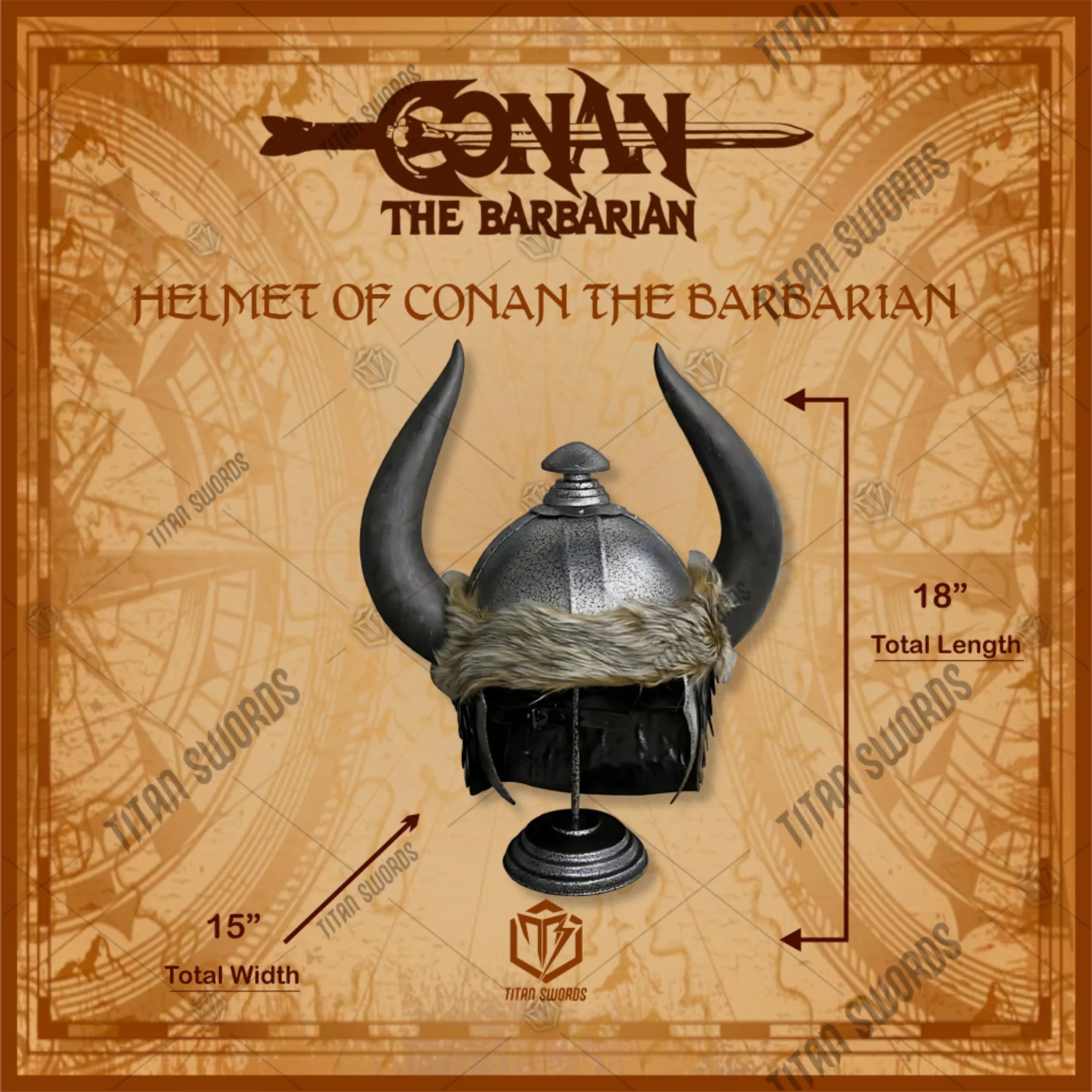Conan the Barbarian Helmet Movie Replica