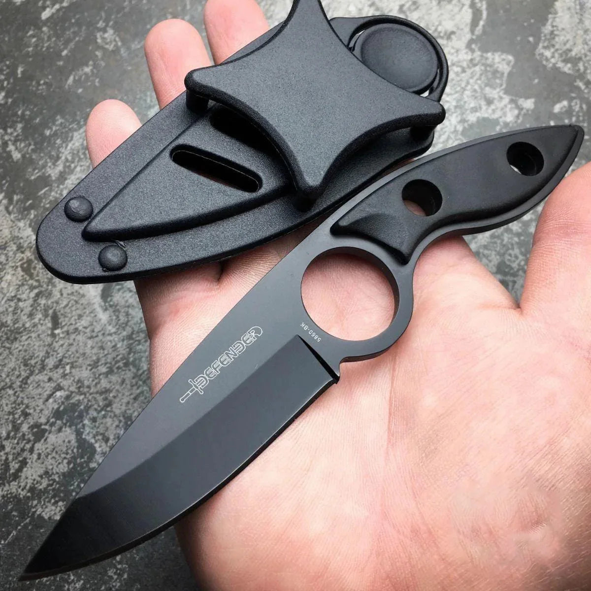 6PC Black Camping Survival Set with axe